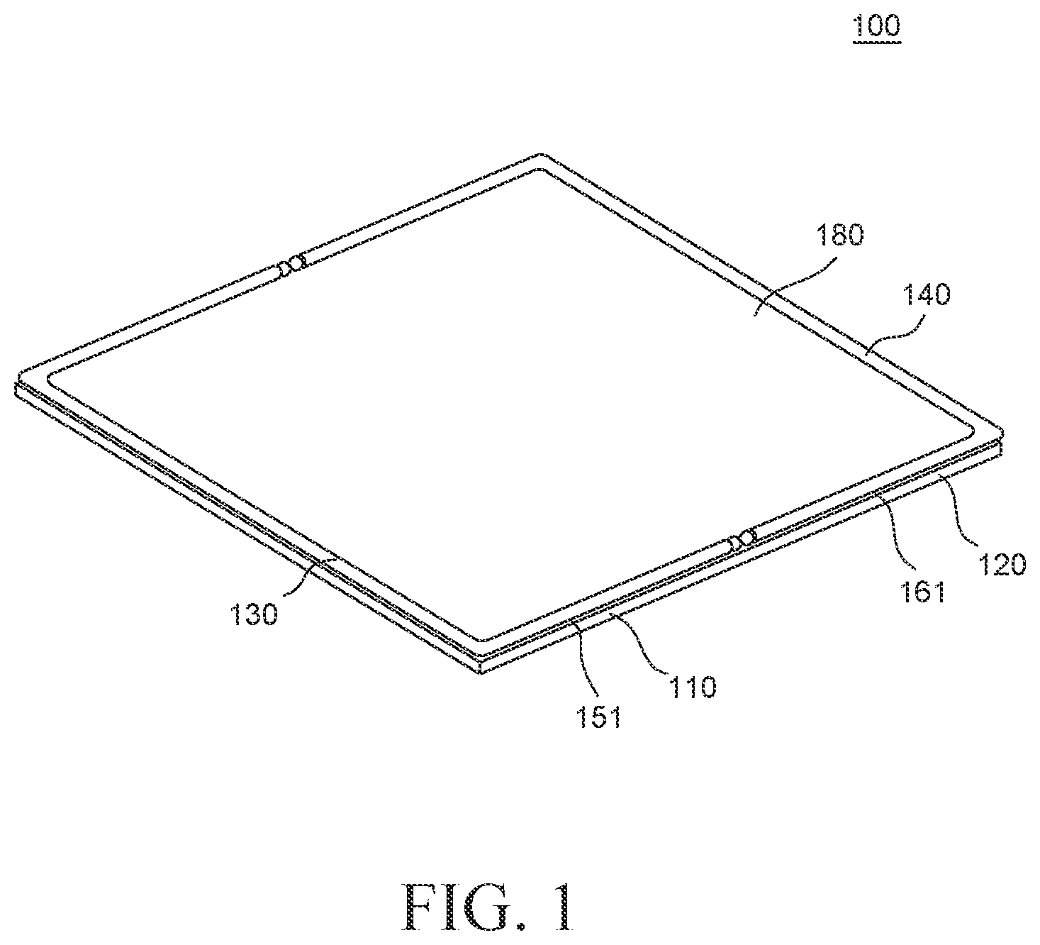 Patent US12324113 Figure 1 – Foldable display device including a foreign material inflow prevention element