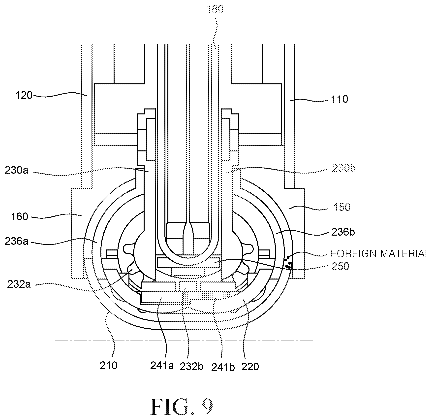 Patent US12324113 Figure 11 – Foldable display device including a foreign material inflow prevention element