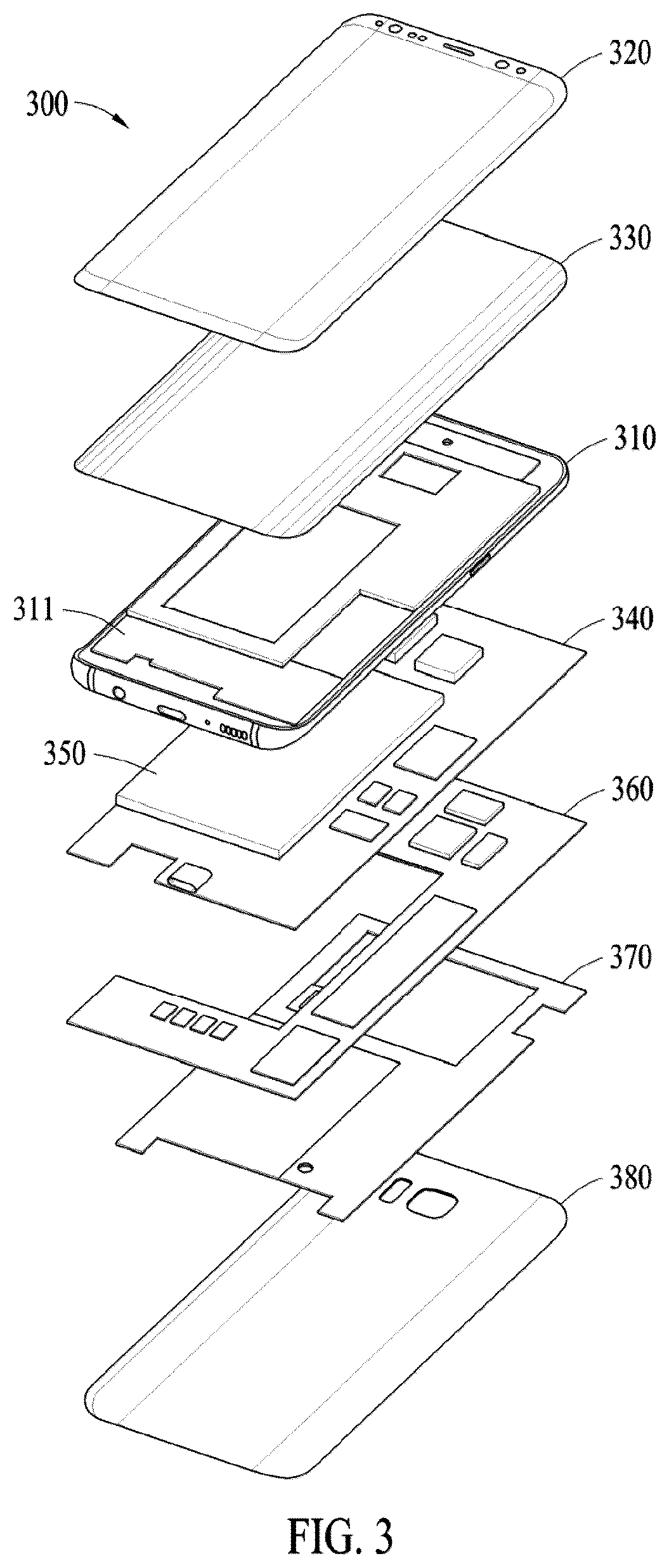 Patent US12324115 Figure 3 – Housing of electronic device with different bonded metals and method of manufacturing the same