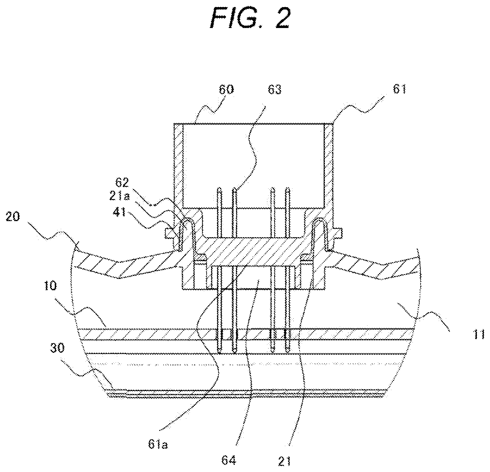 Patent US12324116 Figure 2 – Electronic control device and method for manufacturing the same