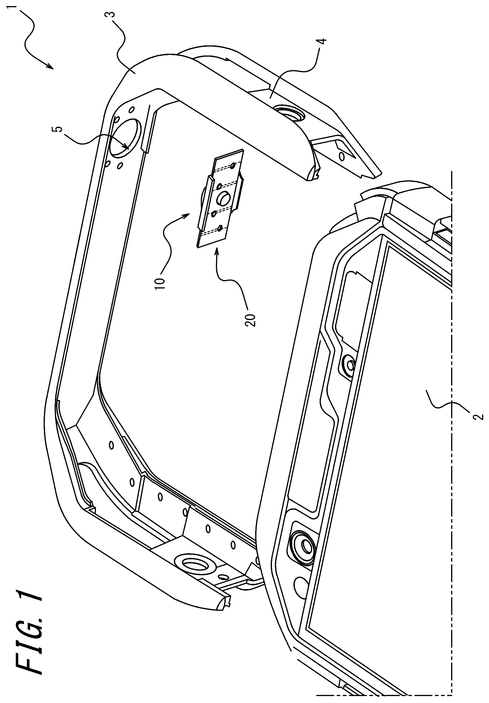 Patent US12324117 Figure 1 – Securing component and electronic device