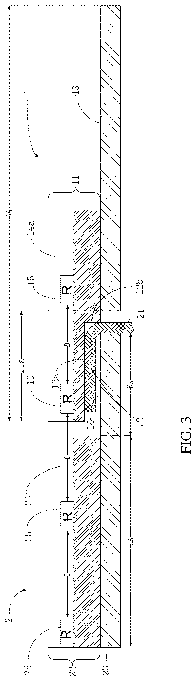 Patent US12324118 Figure 3 – Splicing screen and display device