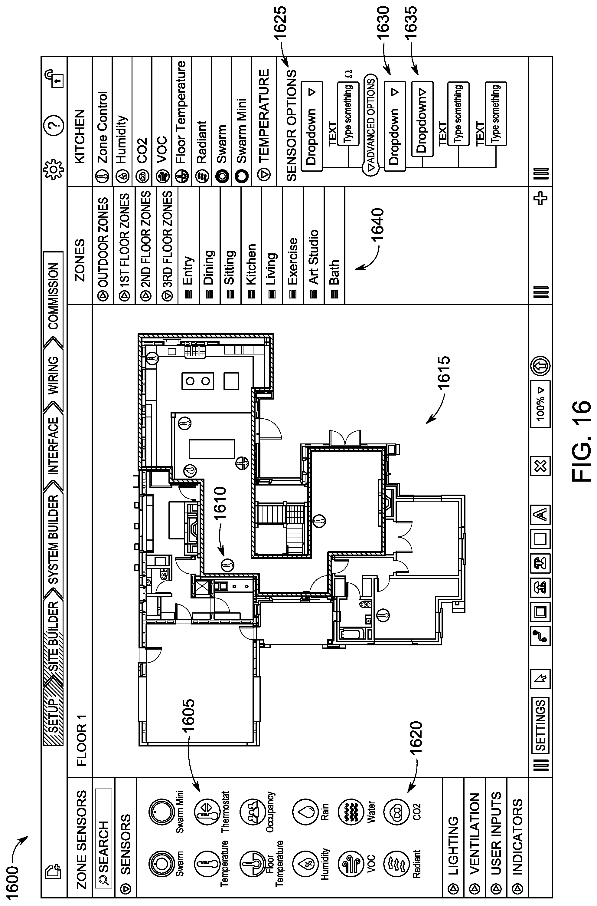Patent US12324120 Figure 13 – Control system having an adjacent electronic display for auto labeling and guided wiring