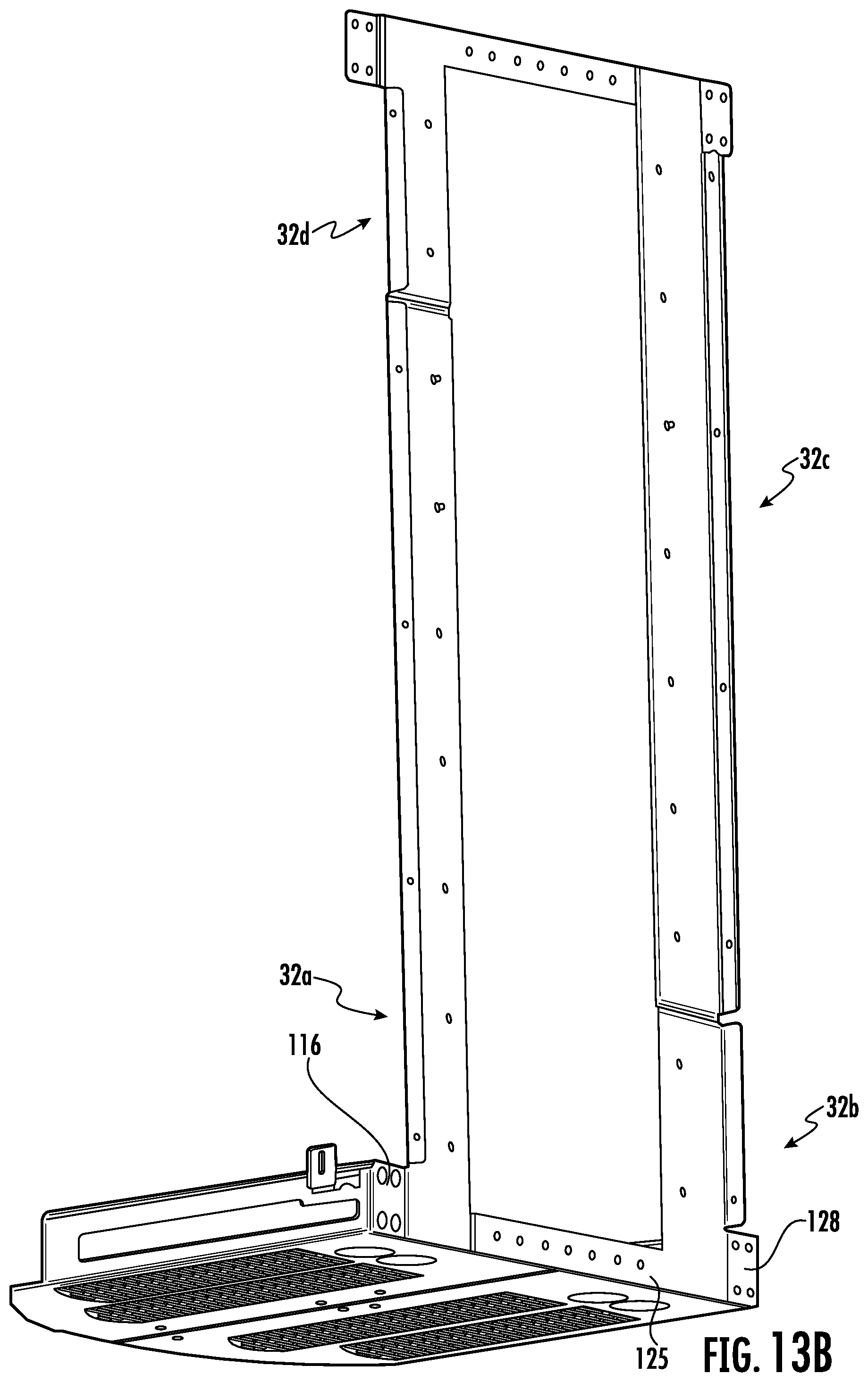 Patent US12324121 Figure 13 – Outdoor electronics enclosure with modular structure