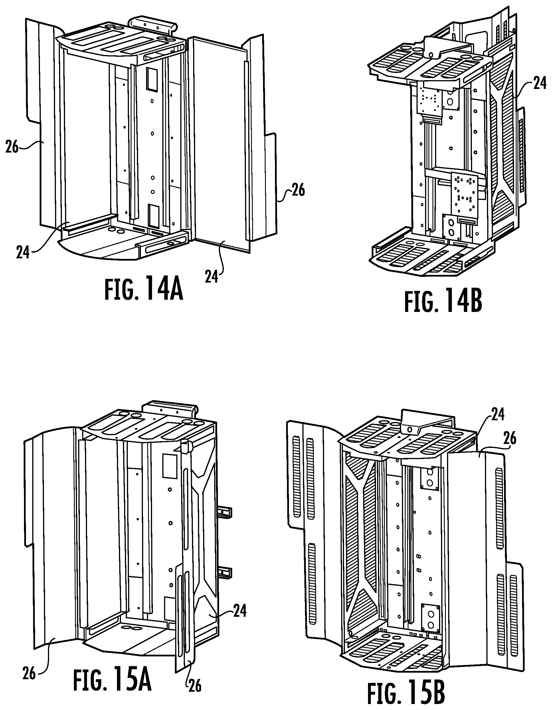 Patent US12324121 Figure 15 – Outdoor electronics enclosure with modular structure