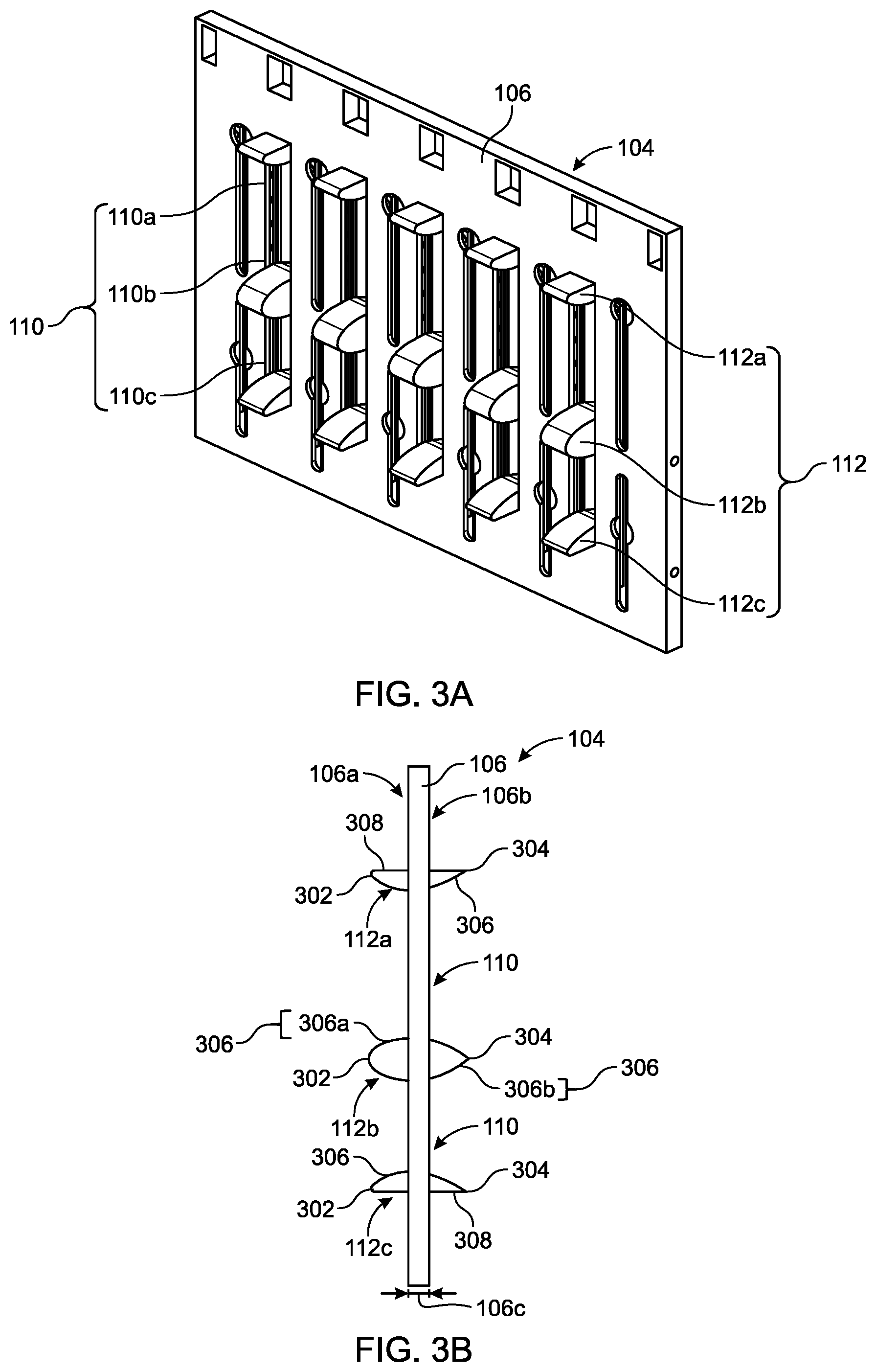 Patent US12324123 Figure 3 – Partition device with airfoil-shaped airflow deflectors