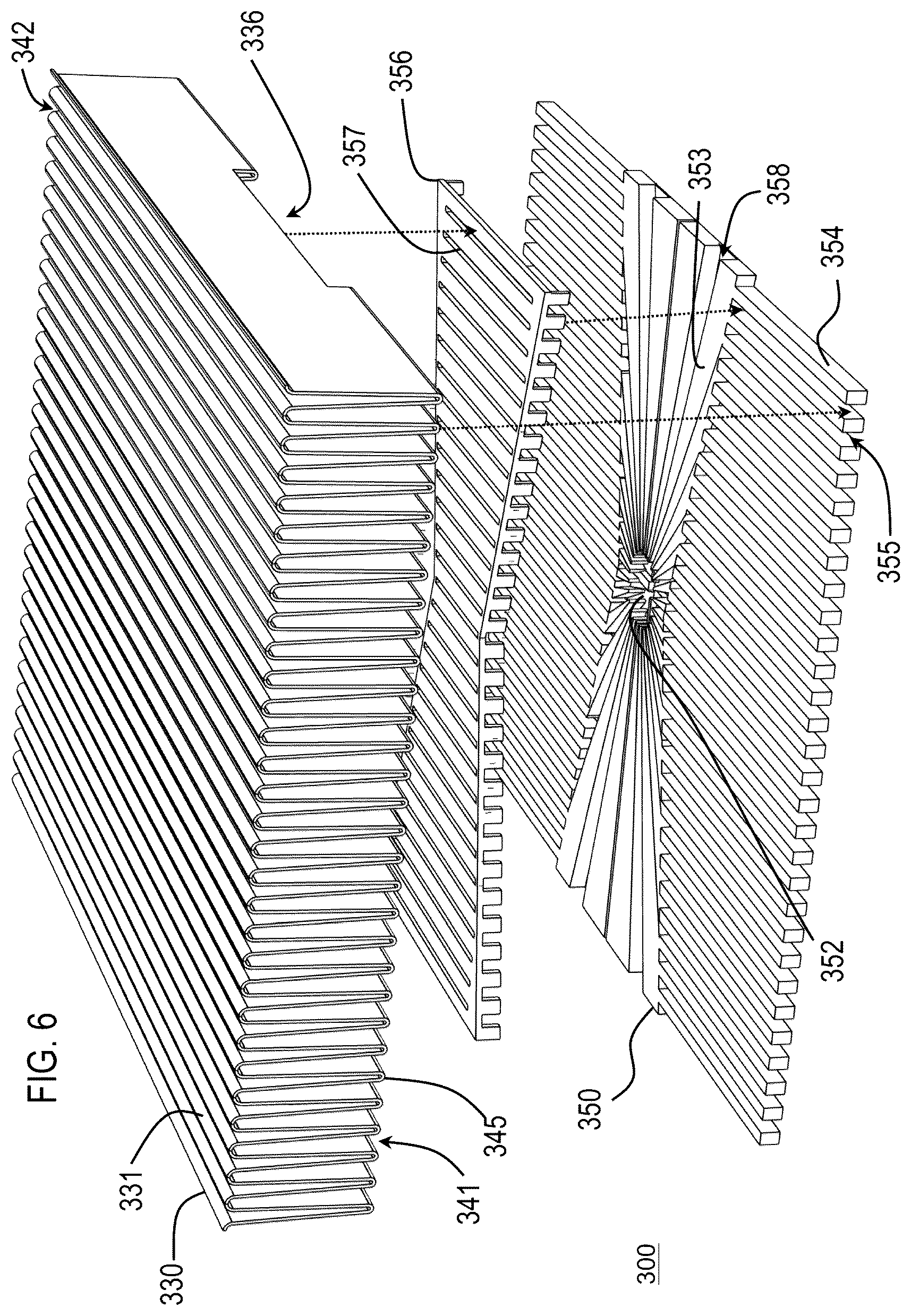 Patent US12324127 Figure 6 – Folded-fin vapor chamber cold plate
