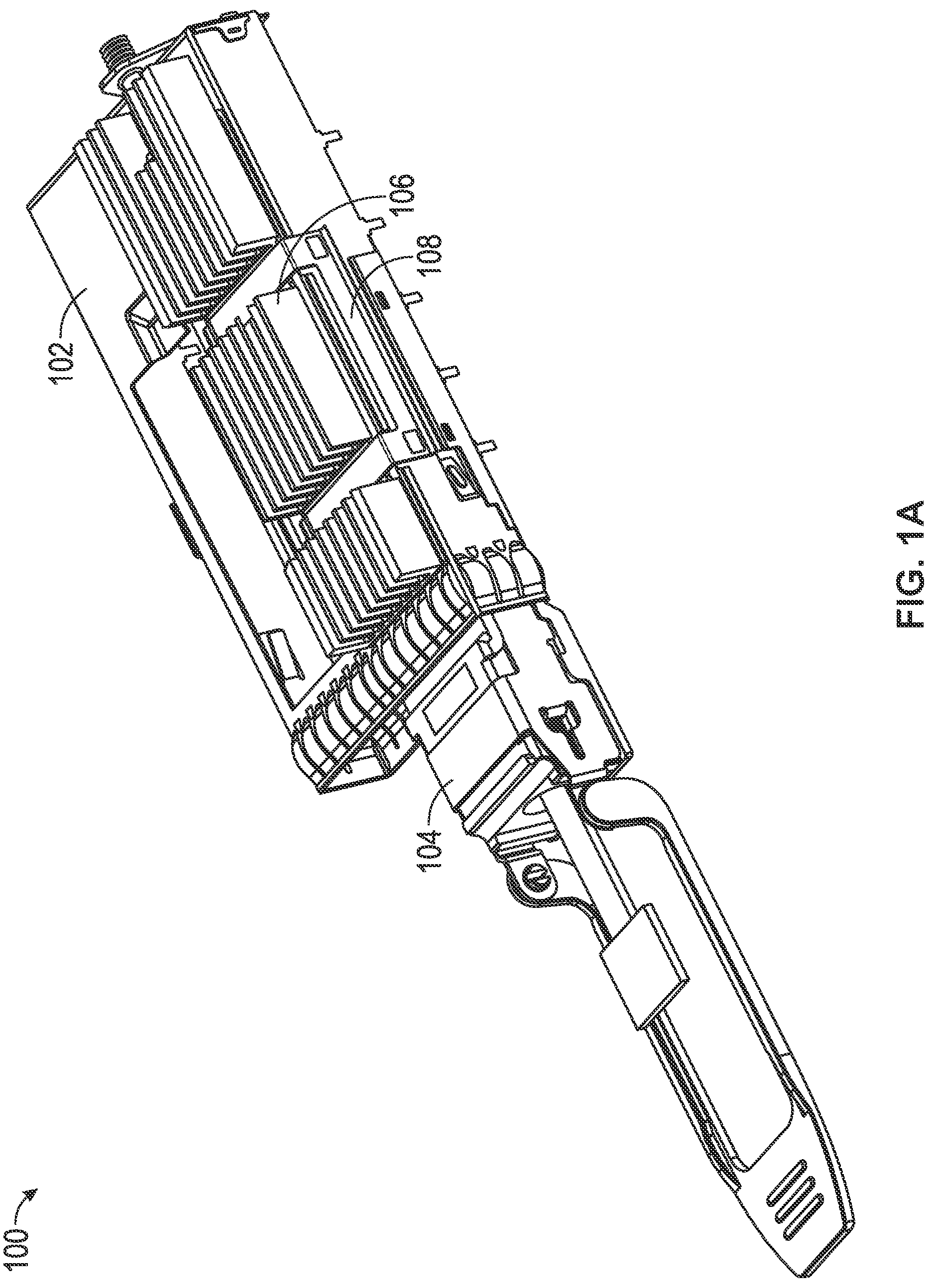 Patent US12324129 Figure 1 – Actuating heatsink for pluggable modules