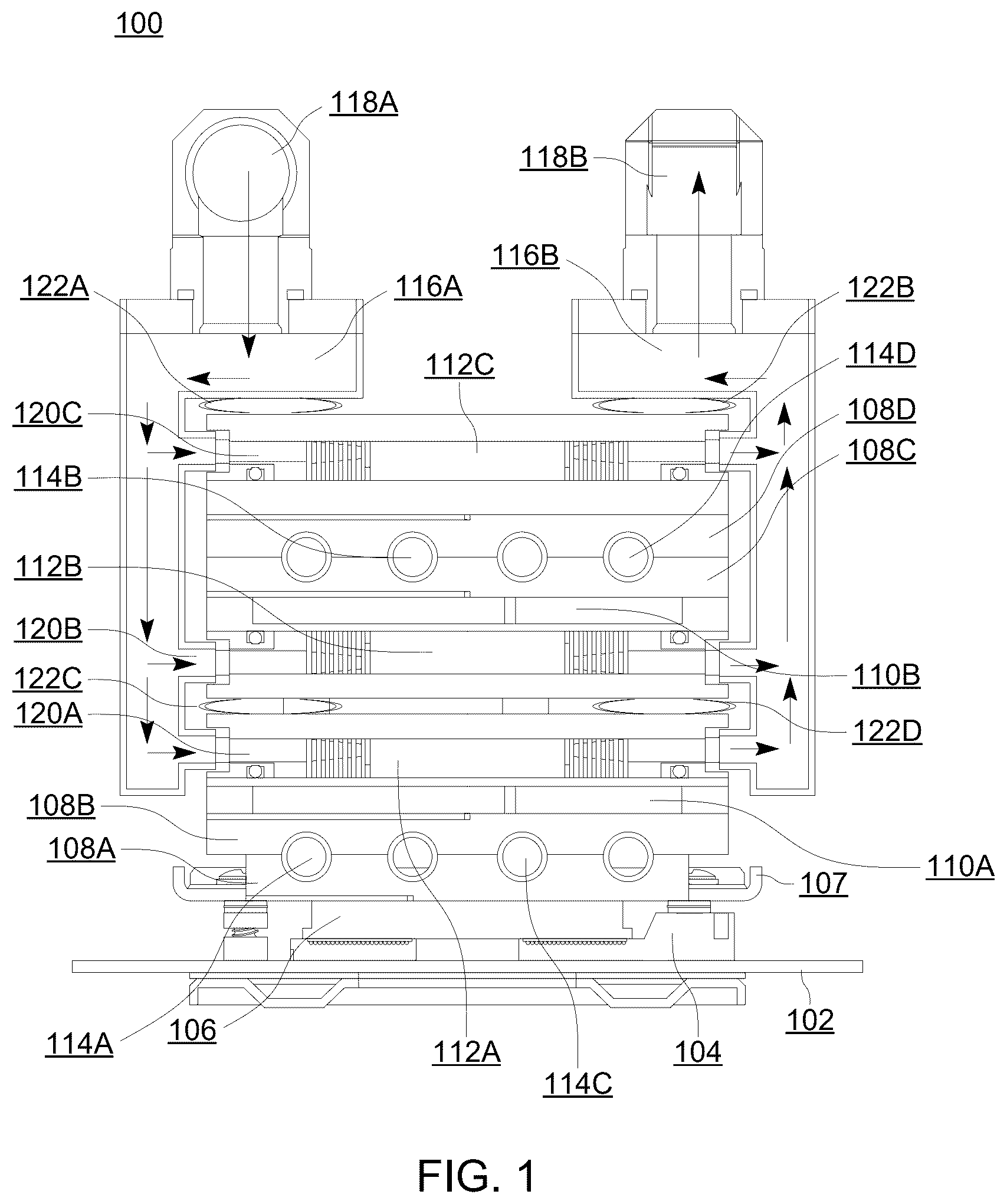 Patent US12324130 — Component cooler with spring mechanism — Figure 1