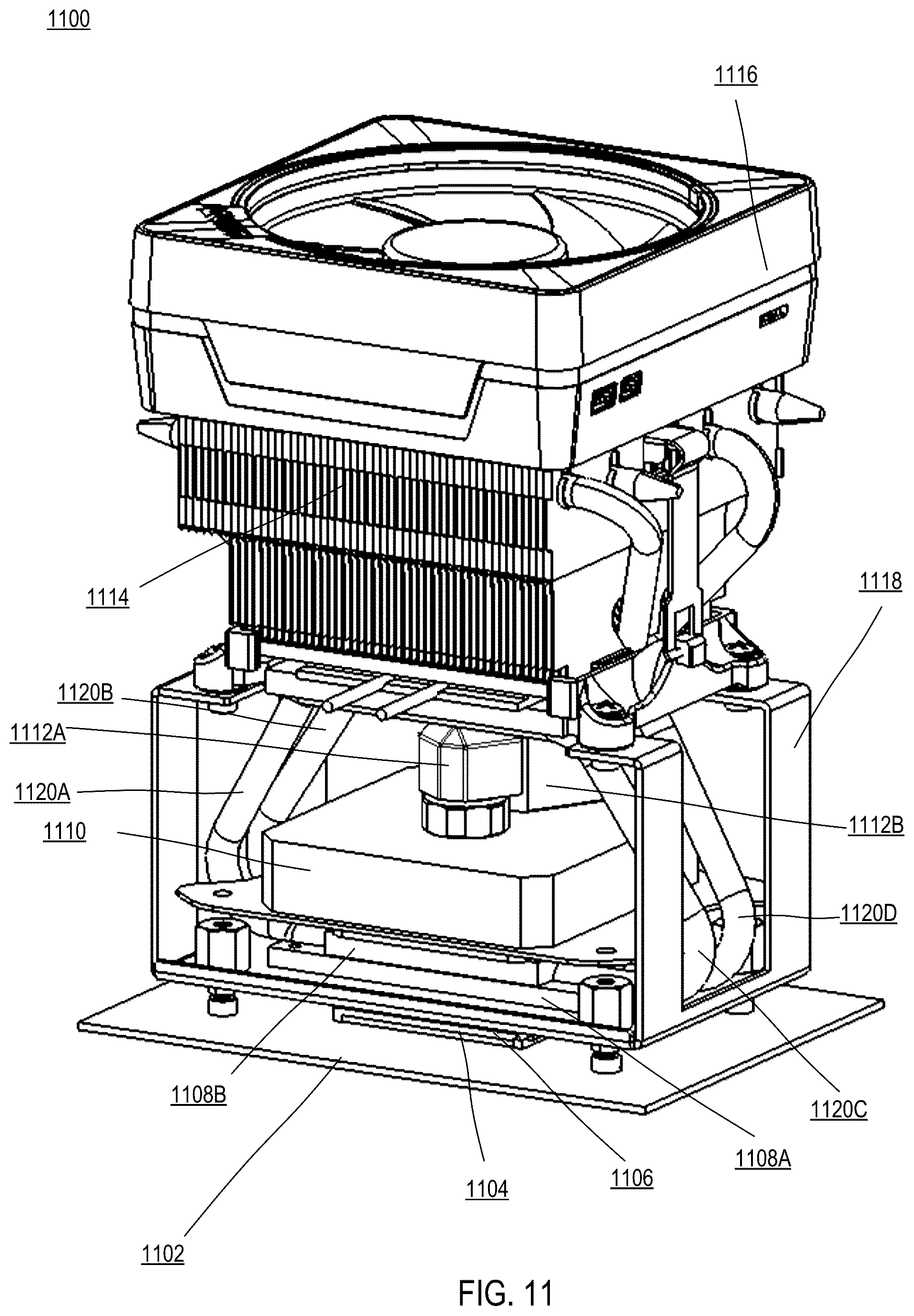 Patent US12324130 Figure 11 – Component cooler with spring mechanism