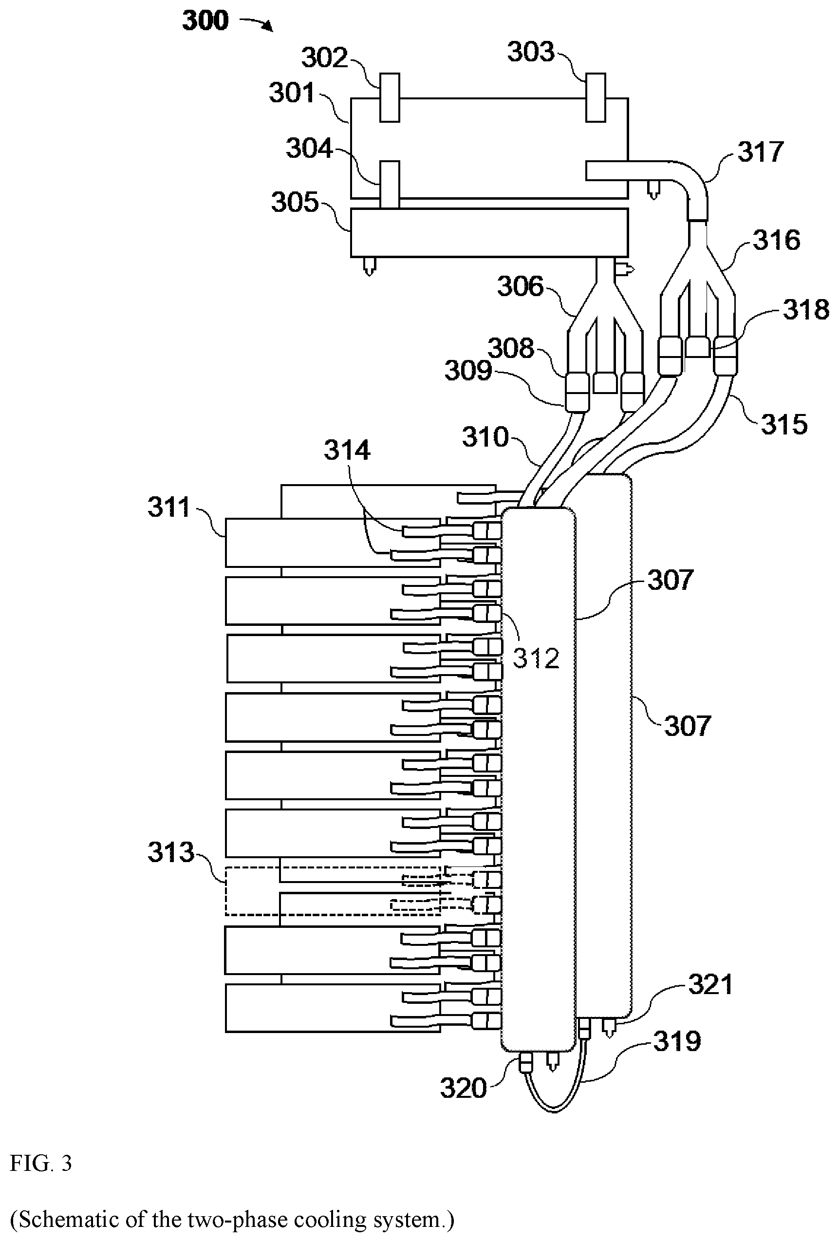 Patent US12324131 Figure 3 – Manifold systems, devices, and methods for thermal management of hardware components