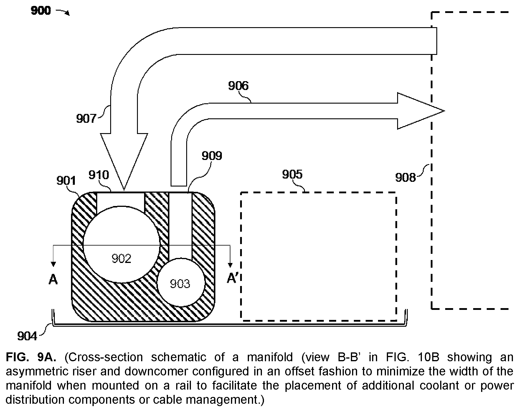 Patent US12324131 Figure 10 – Manifold systems, devices, and methods for thermal management of hardware components