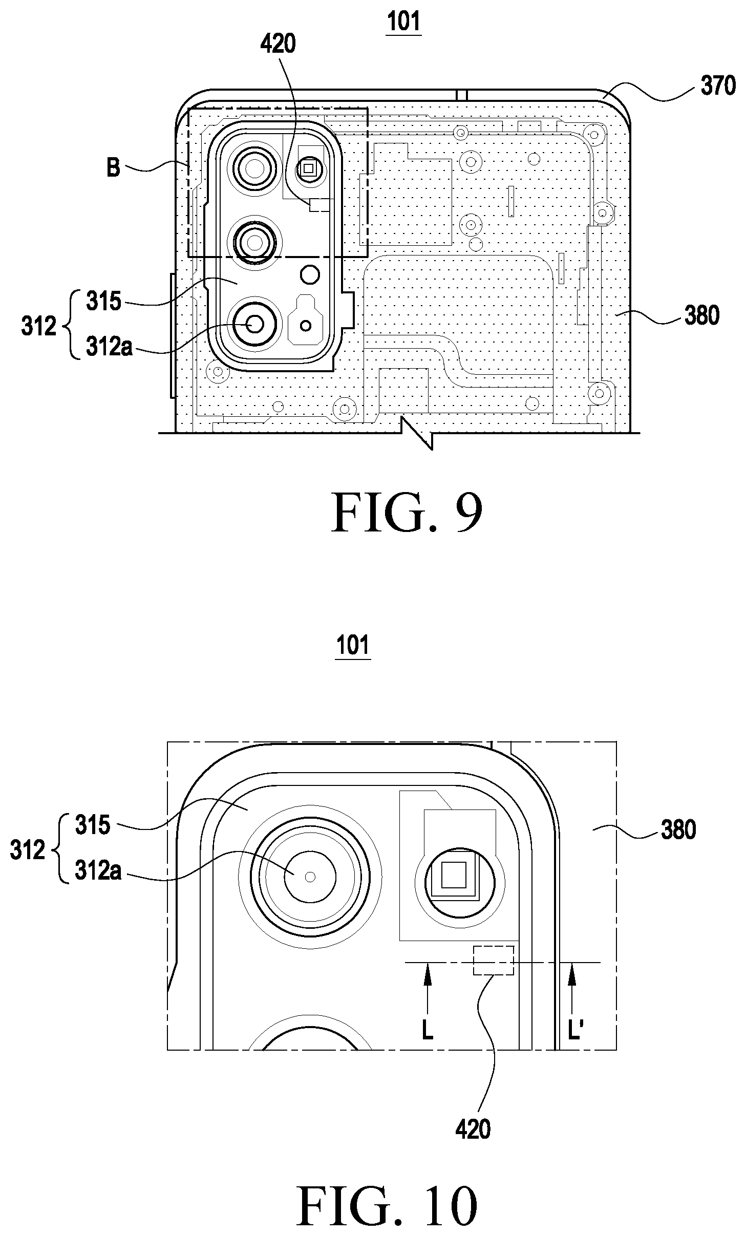 Patent US12324136 Figure 8 – Electronic device including contact structure of camera module