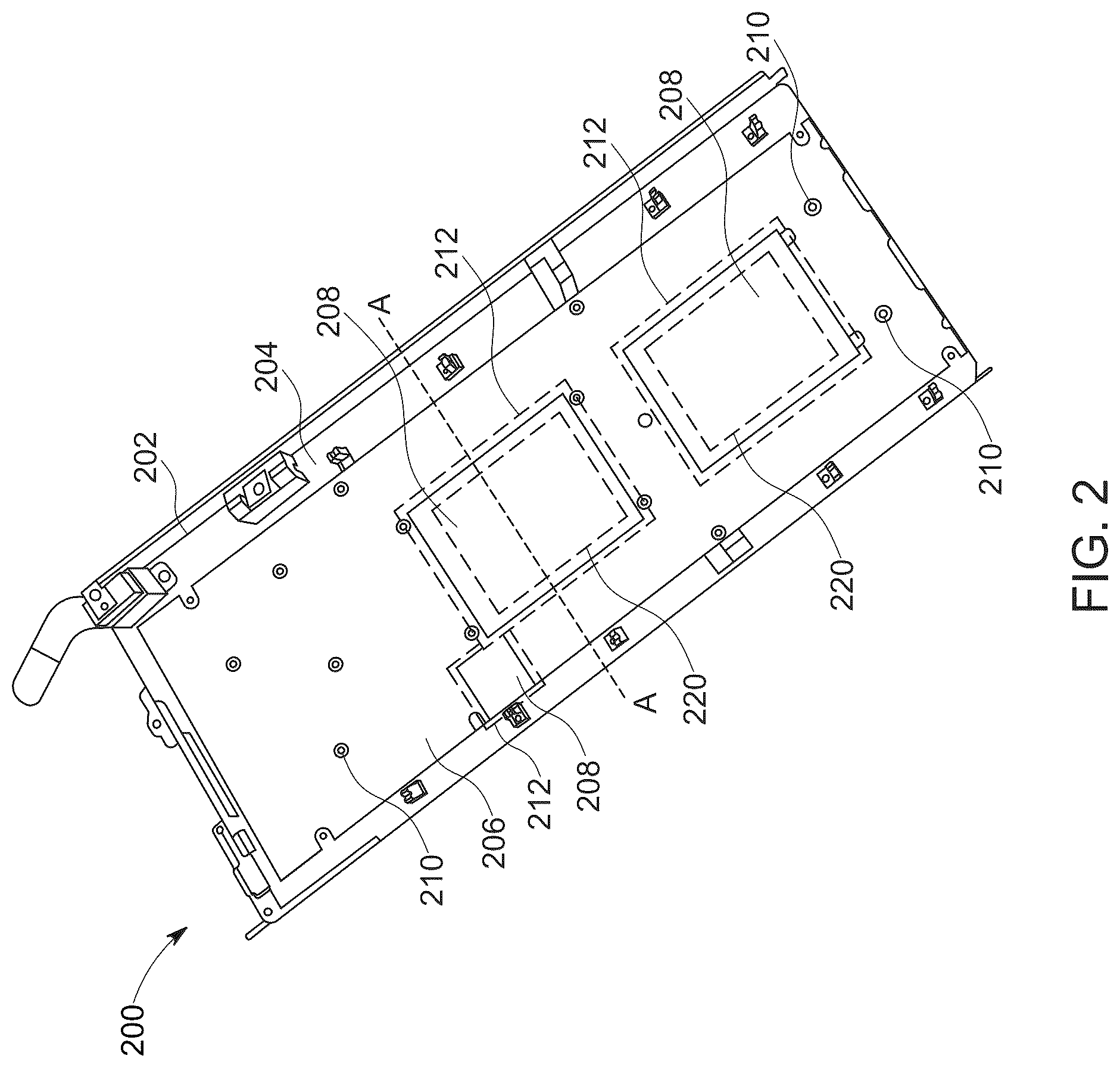 Patent US12324137 Figure 2 – Circuit board enclosure with composite liner for inhibiting electrostatic discharge