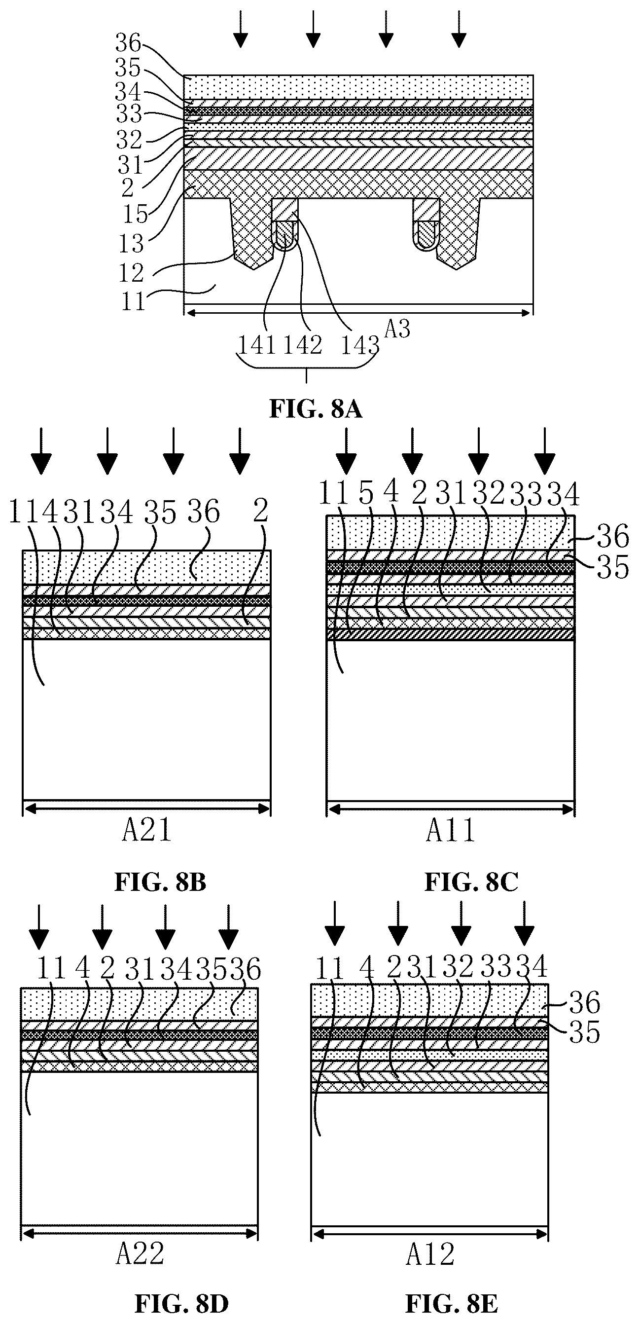 Patent US12324139 Figure 8 – Method for manufacturing semiconductor device and semiconductor device