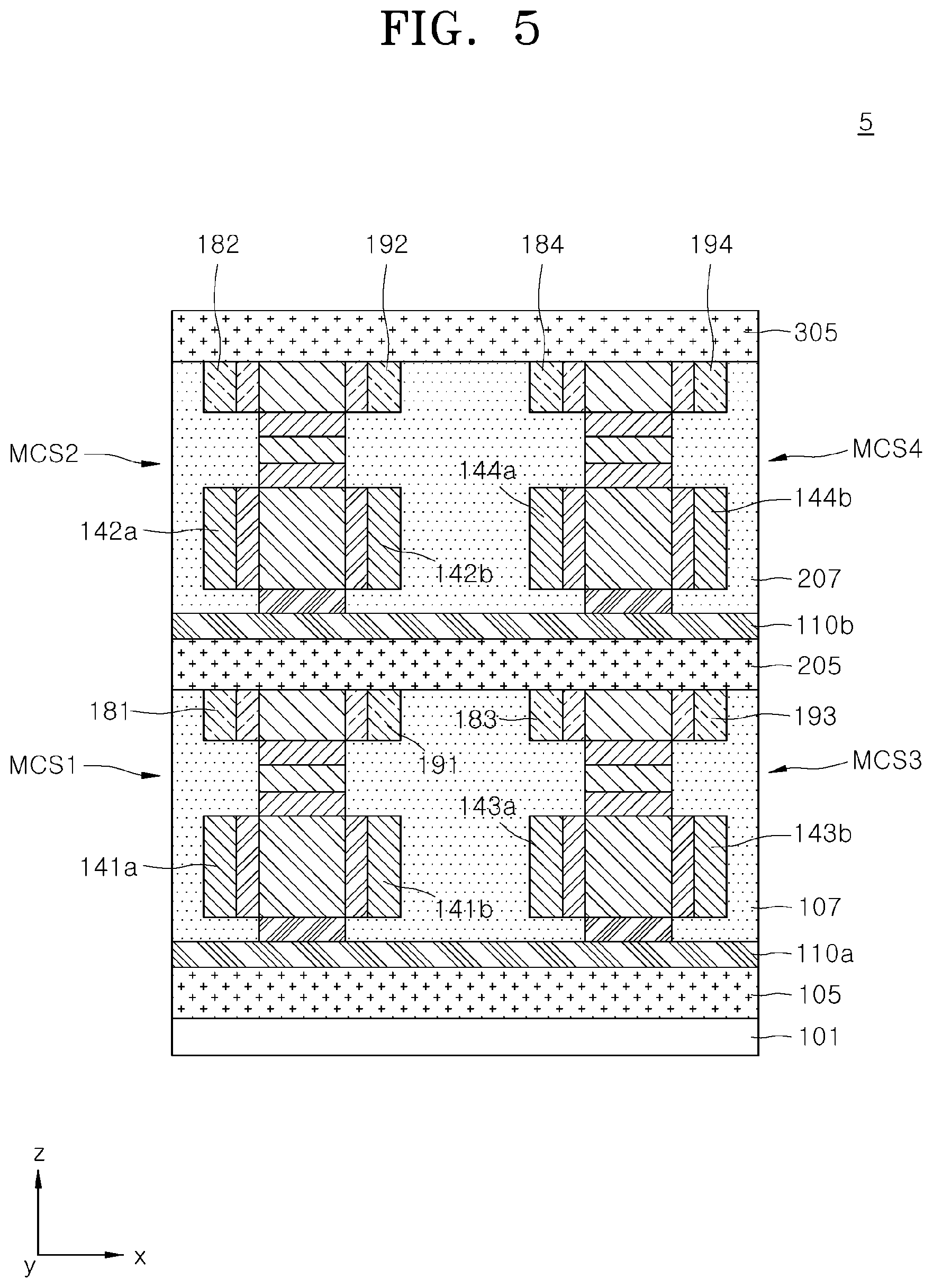 Patent US12324142 Figure 10 – Semiconductor device including write transistor and read transistor having read word line and read bit line at opposite ends of read channel layer