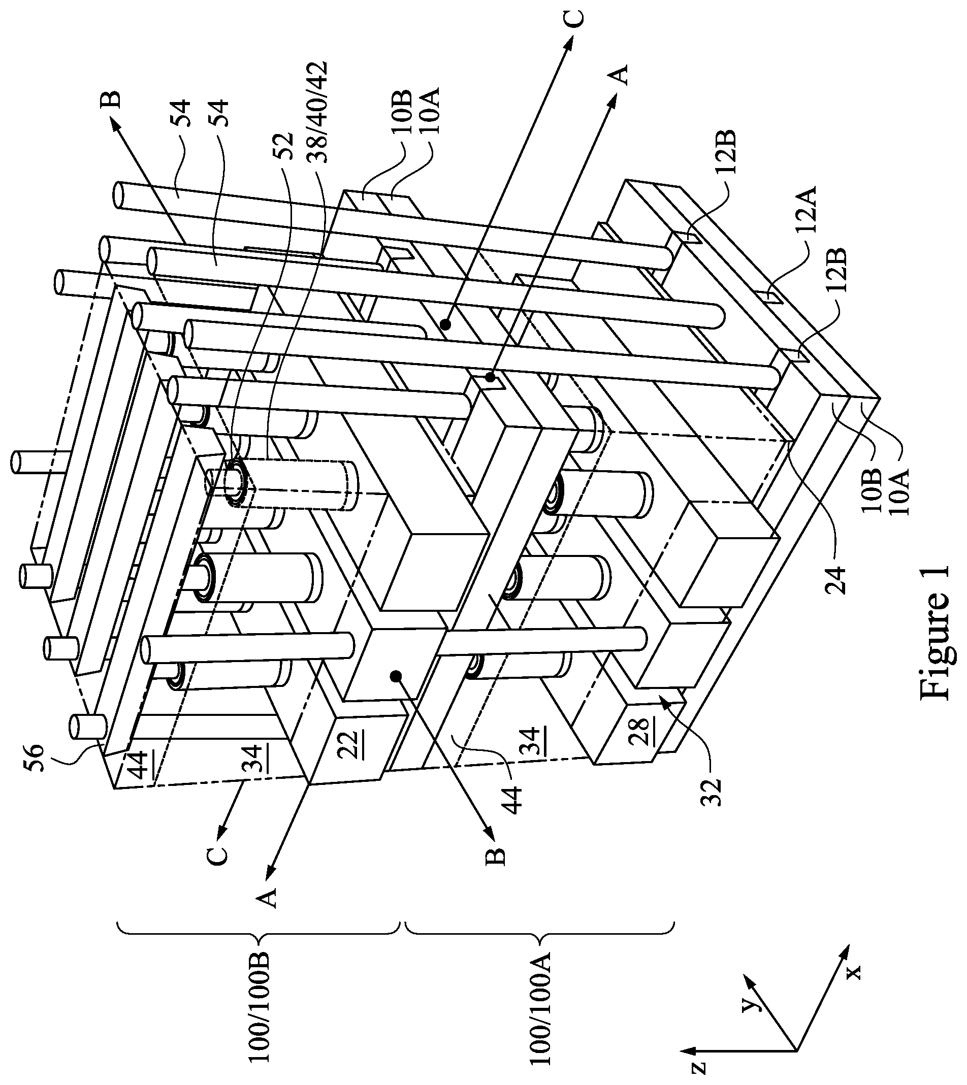 Patent US12324146 — Vertical DRAM structure and method of formation — Figure 1