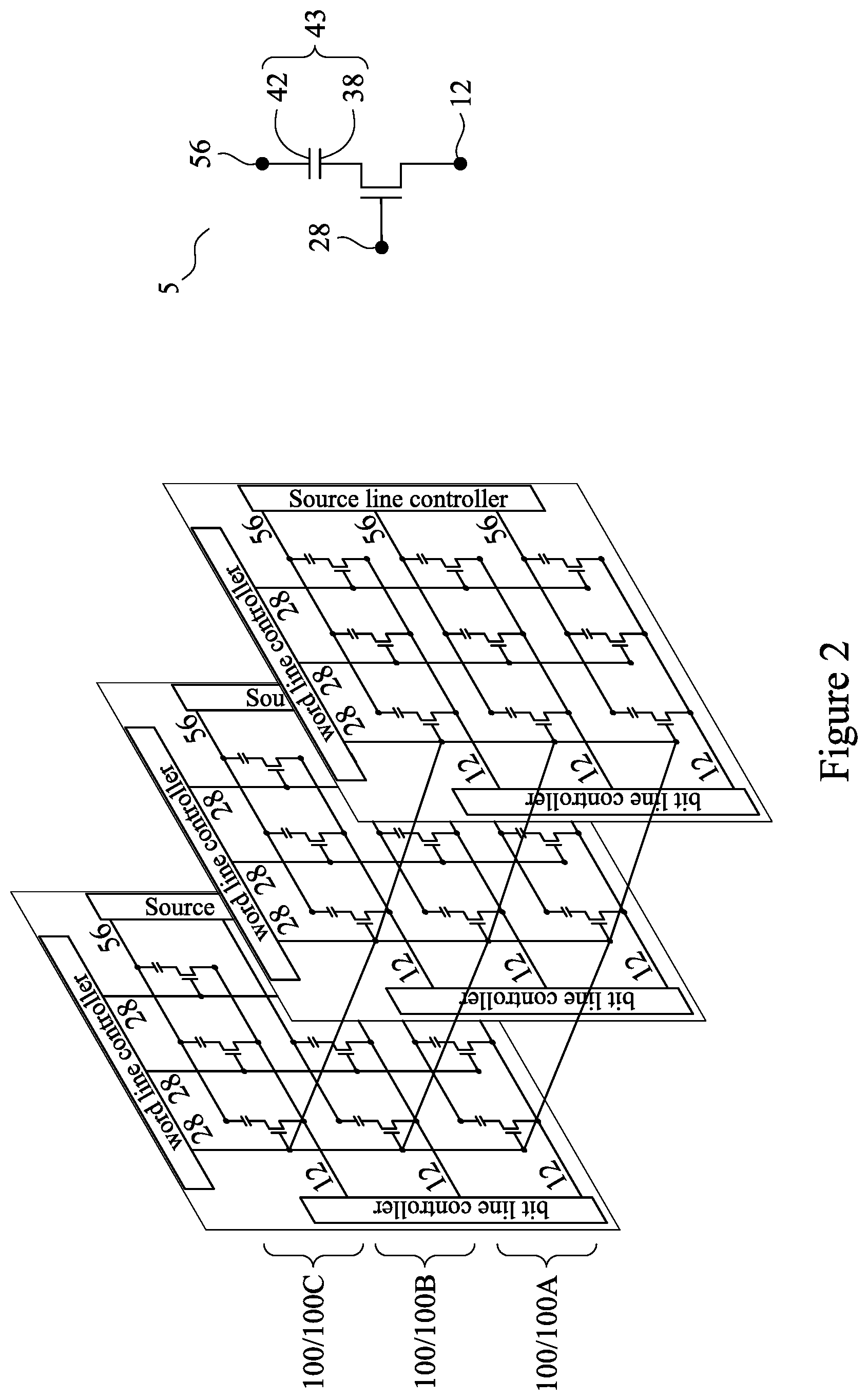 Patent US12324146 Figure 2 – Vertical DRAM structure and method of formation