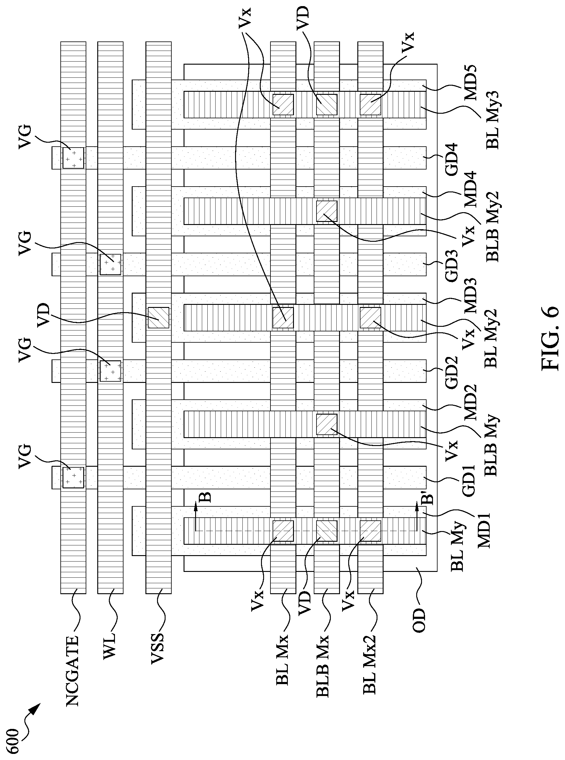 Patent US12324149 Figure 9 – Metal fuse structure by via landing