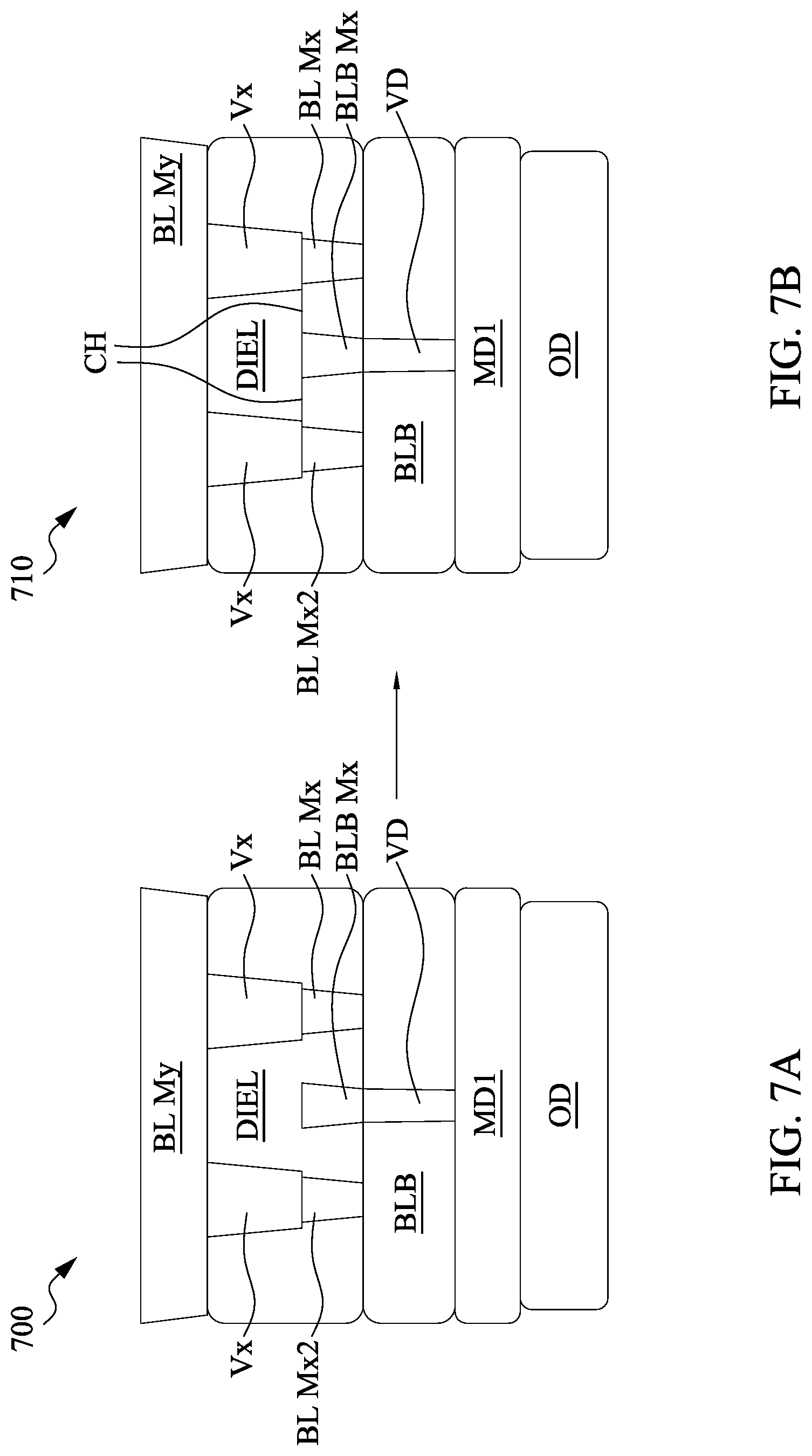 Patent US12324149 Figure 10 – Metal fuse structure by via landing