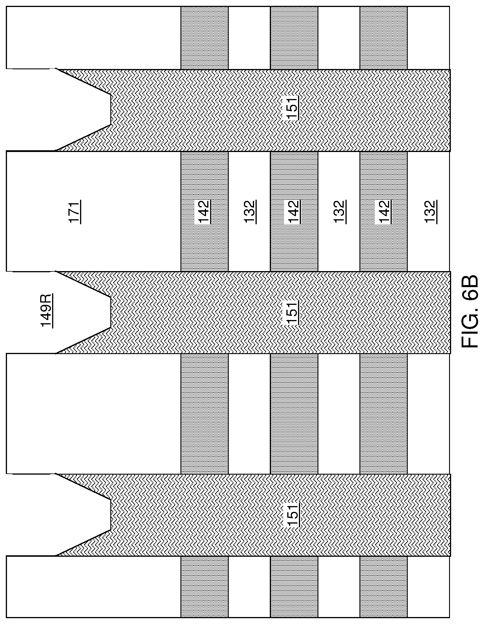 Patent US12324150 Figure 8 – Method of making a multi-tier memory device with rounded joint structures