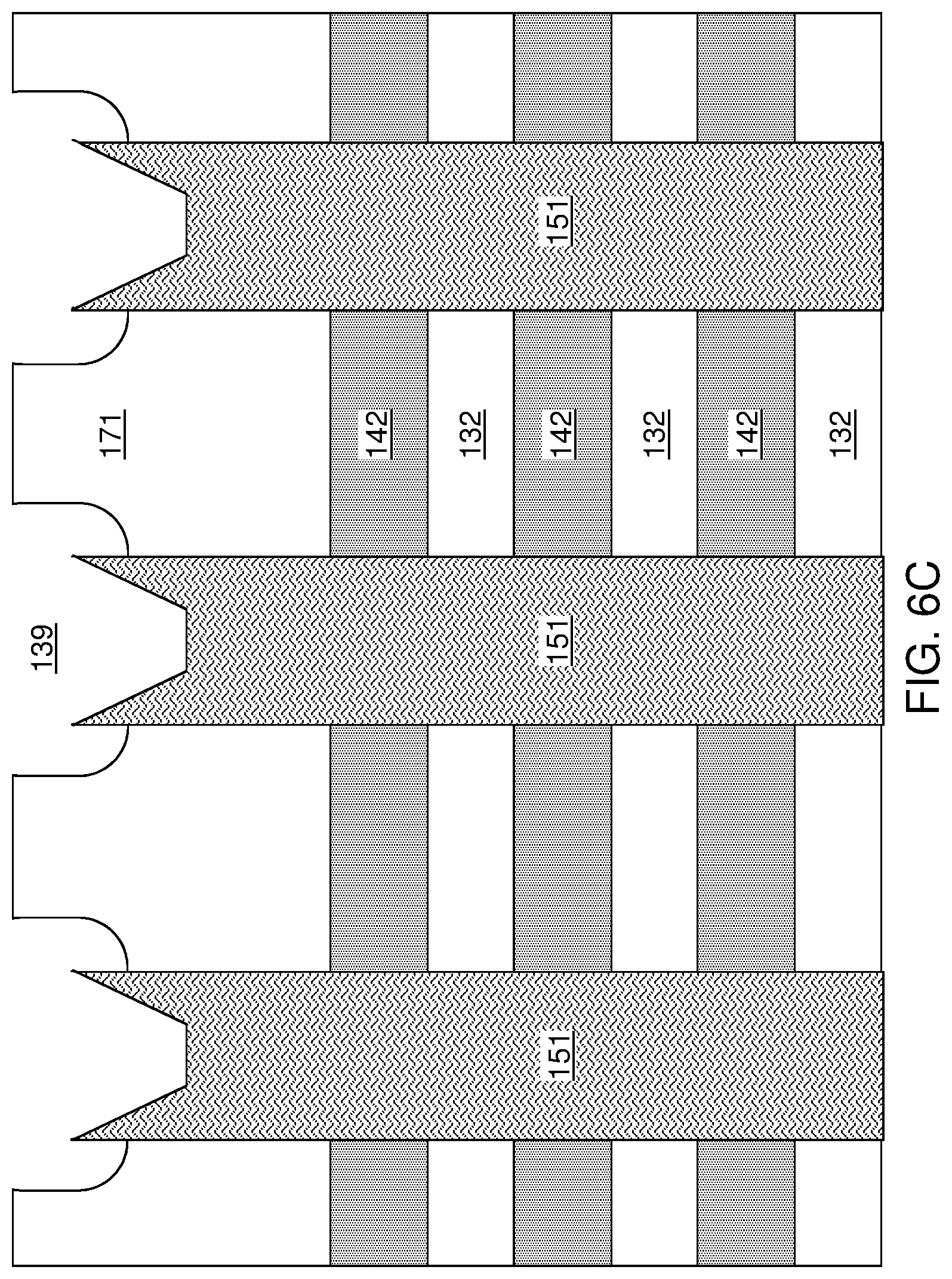 Patent US12324150 Figure 9 – Method of making a multi-tier memory device with rounded joint structures