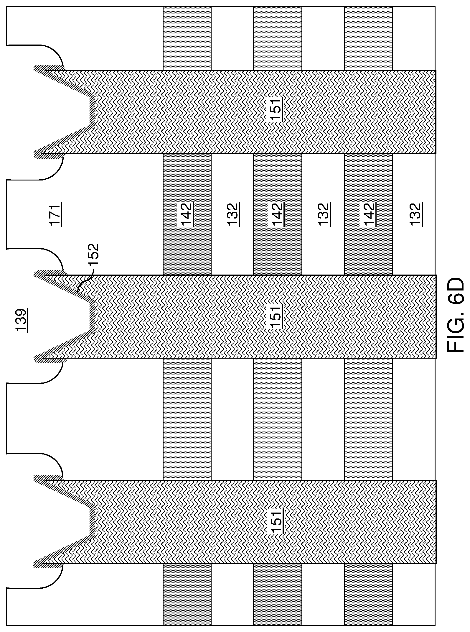 Patent US12324150 Figure 10 – Method of making a multi-tier memory device with rounded joint structures