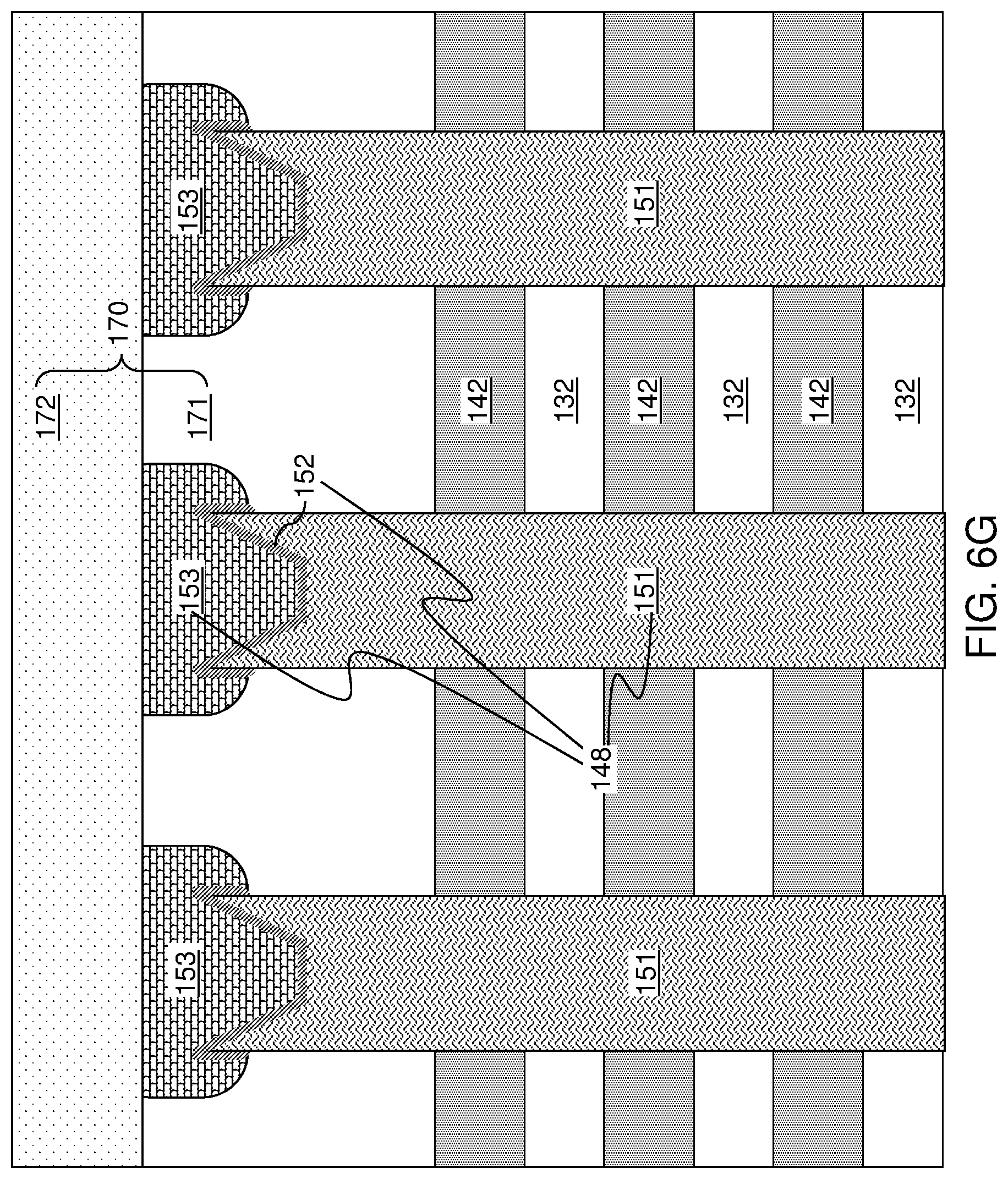 Patent US12324150 Figure 13 – Method of making a multi-tier memory device with rounded joint structures