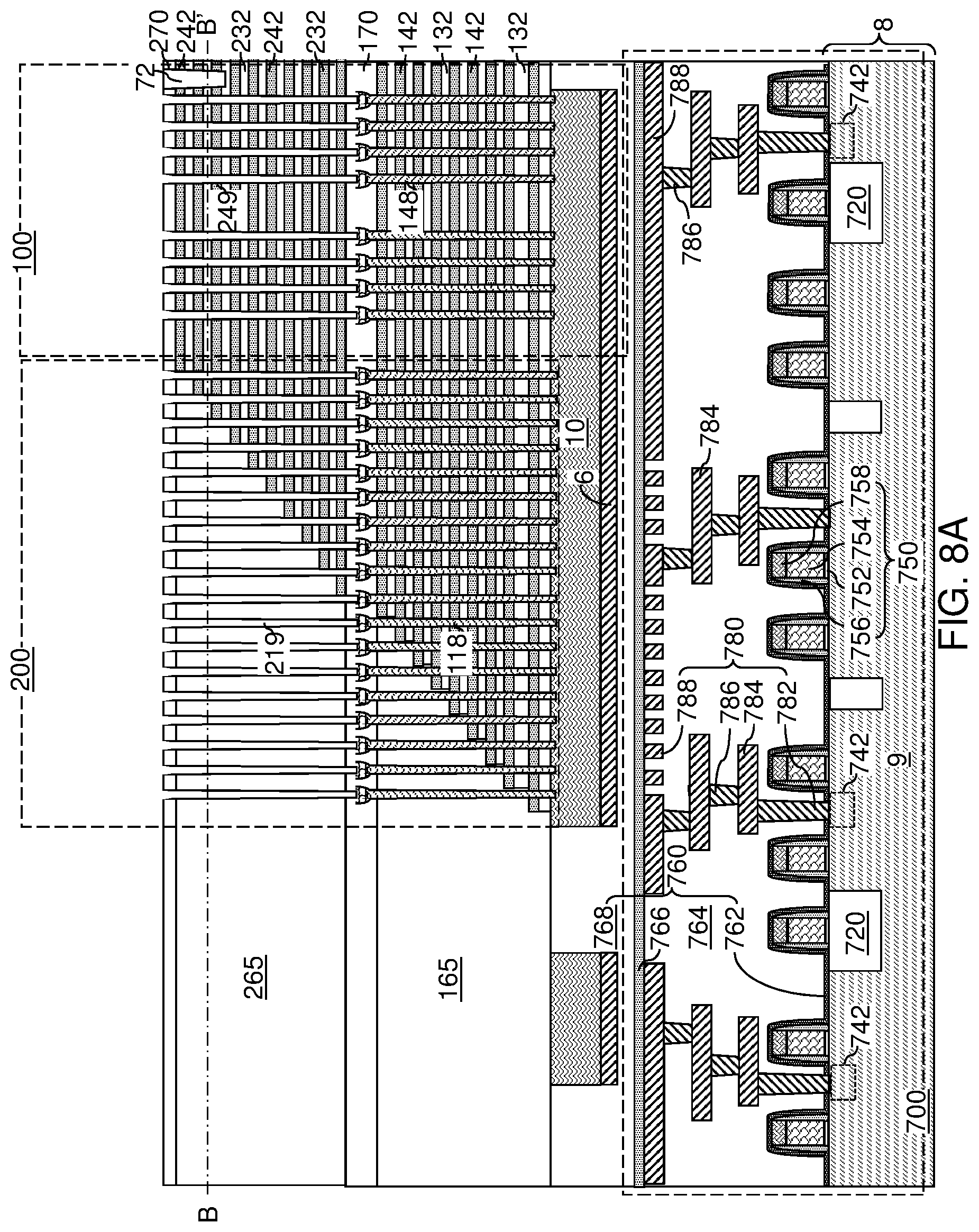 Patent US12324150 Figure 15 – Method of making a multi-tier memory device with rounded joint structures