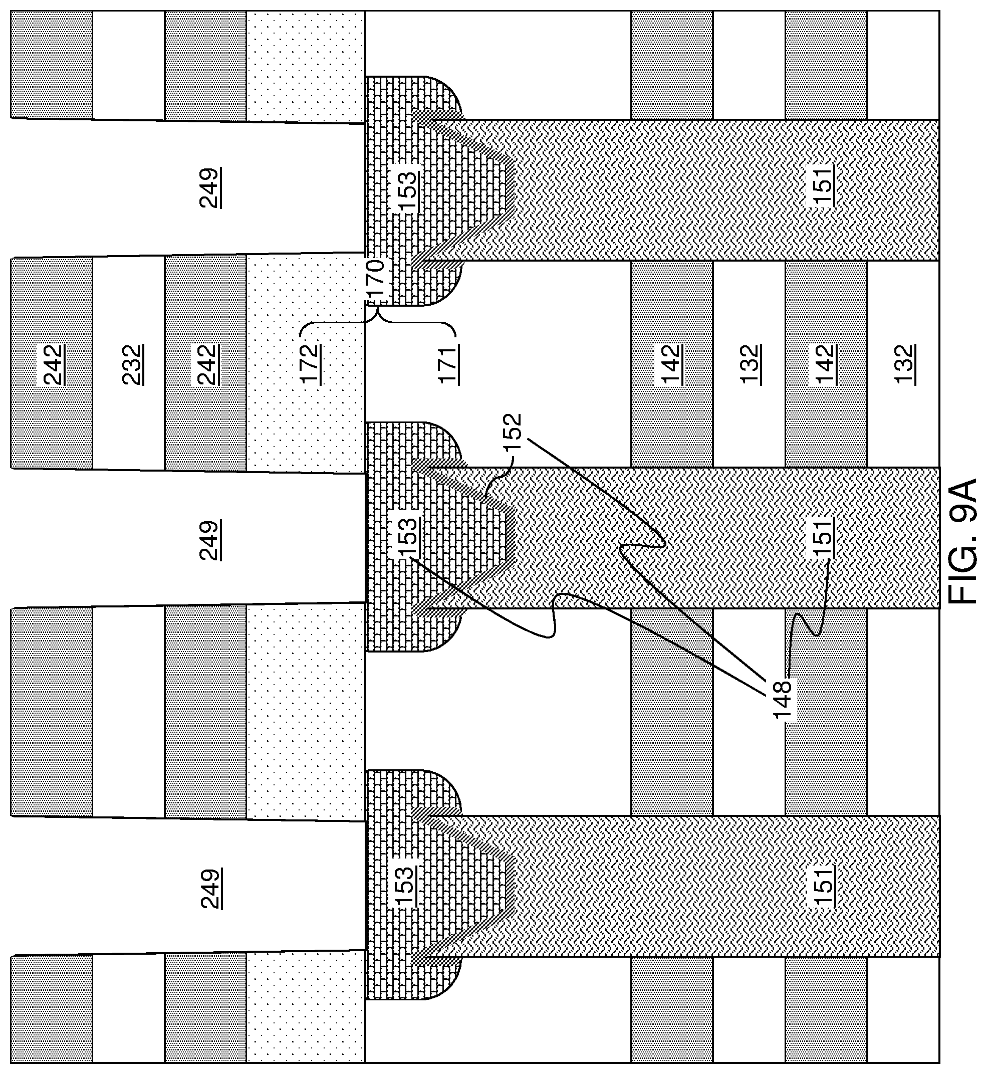 Patent US12324150 Figure 17 – Method of making a multi-tier memory device with rounded joint structures