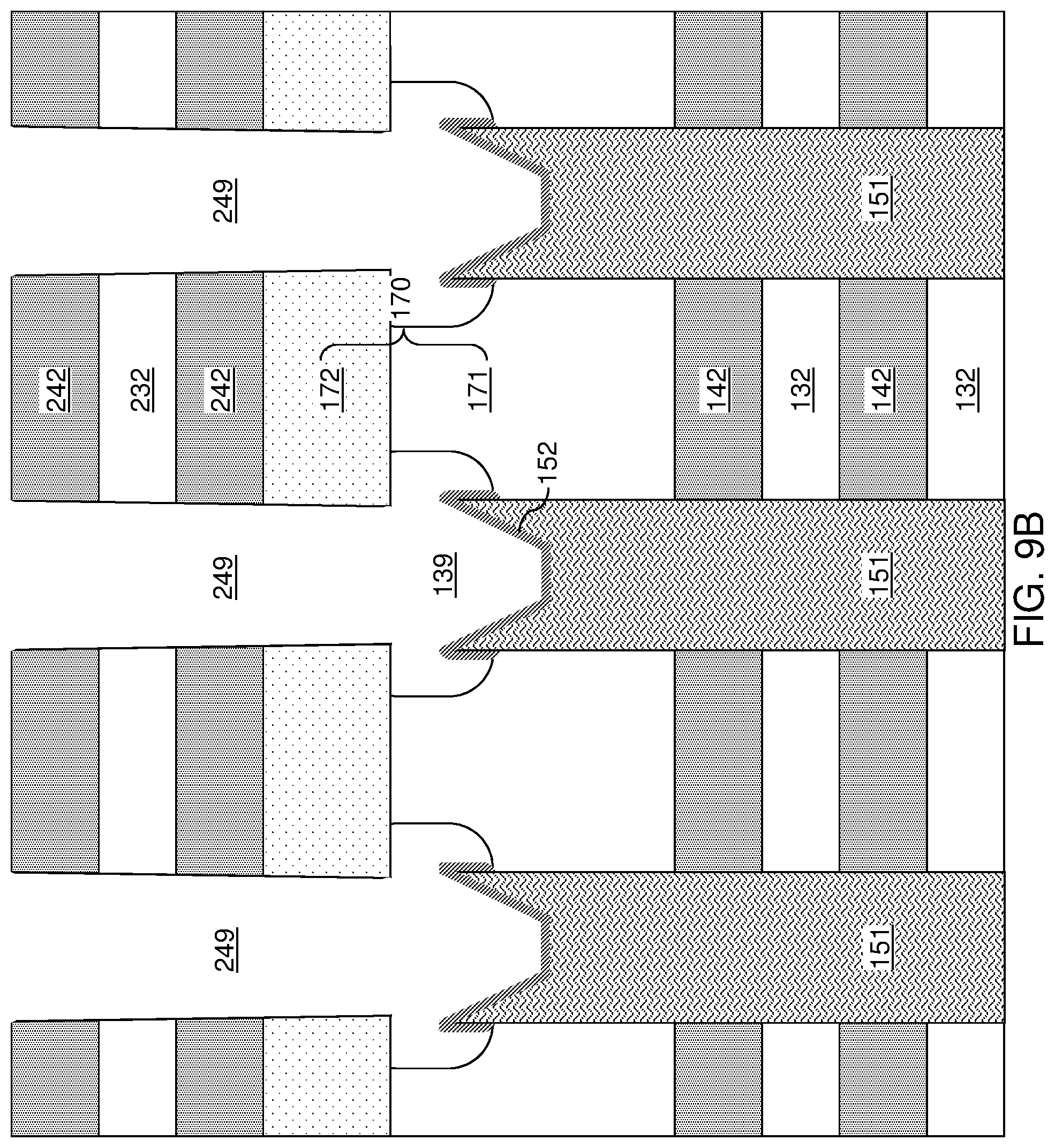 Patent US12324150 Figure 18 – Method of making a multi-tier memory device with rounded joint structures