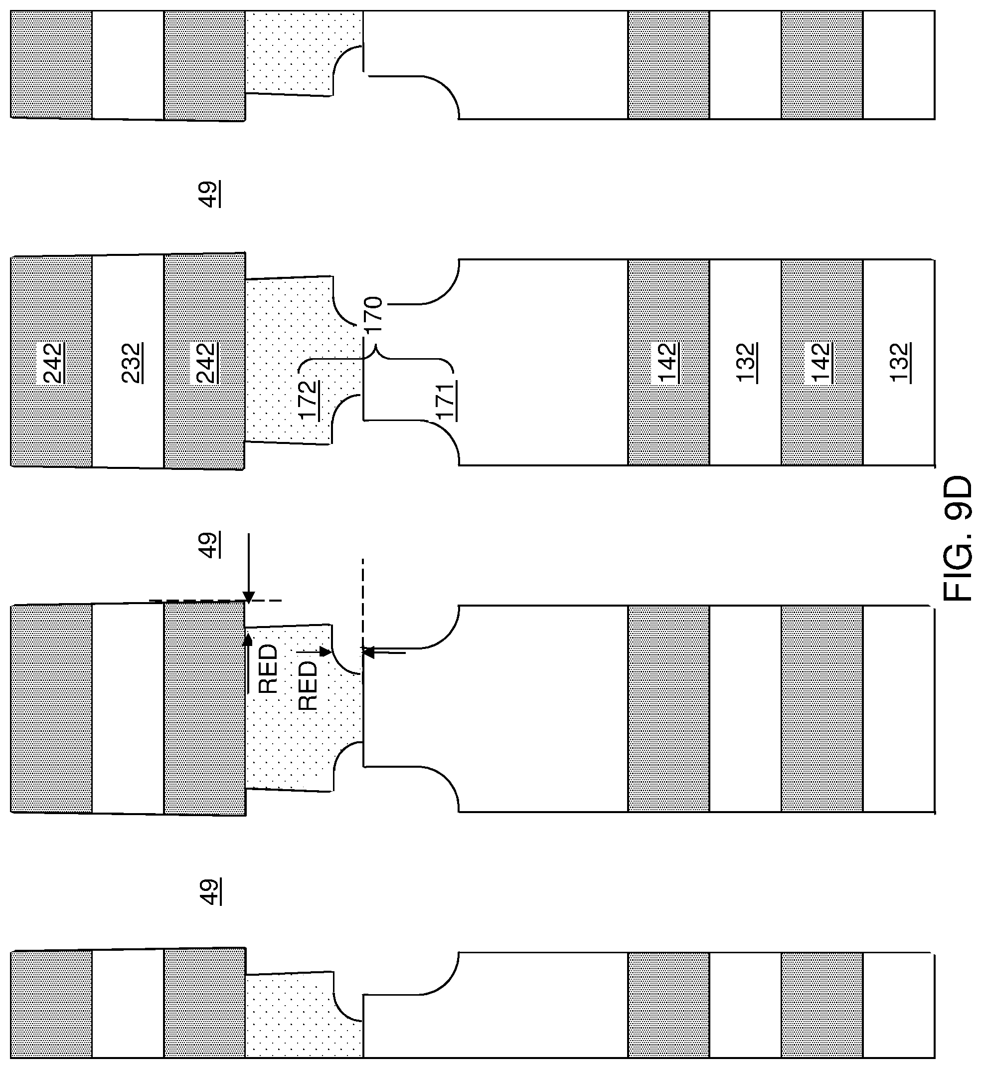 Patent US12324150 Figure 20 – Method of making a multi-tier memory device with rounded joint structures