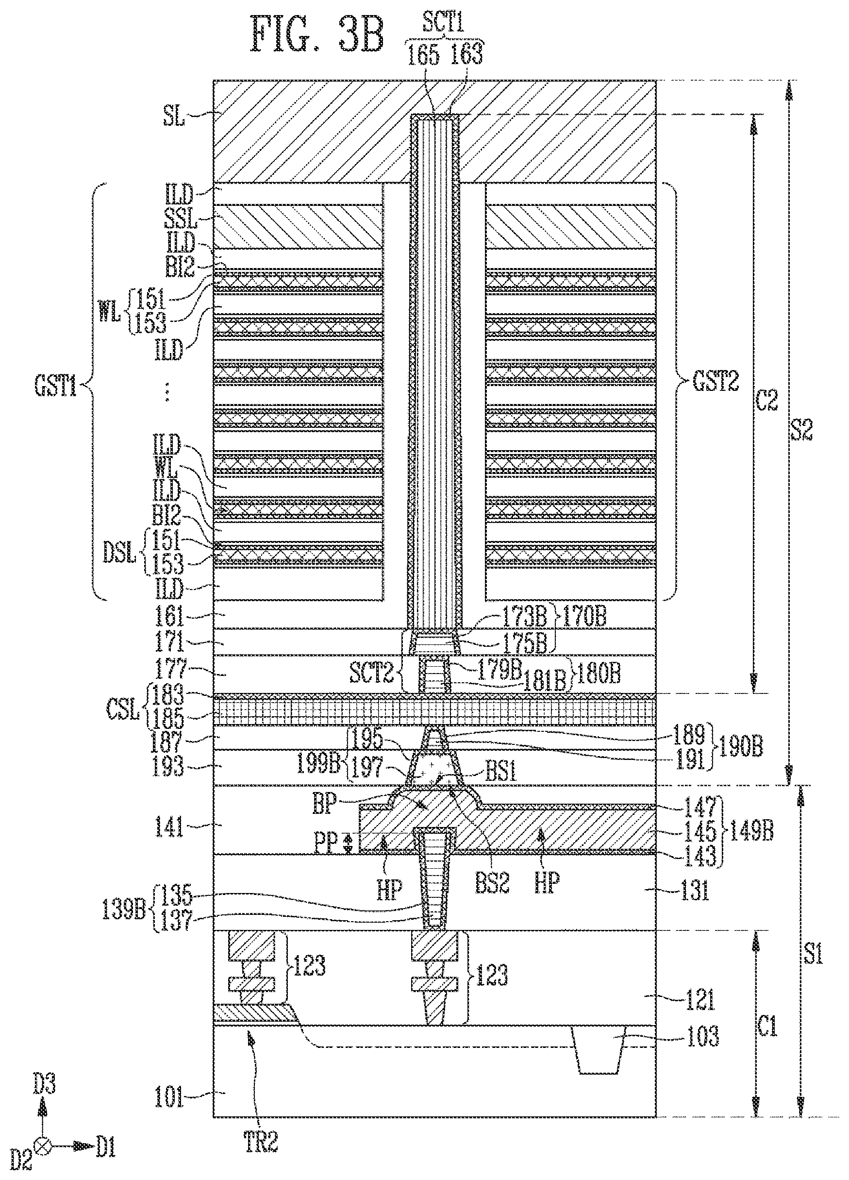 Patent US12324151 Figure 4 – Semiconductor memory device and manufacturing method of semiconductor memory device
