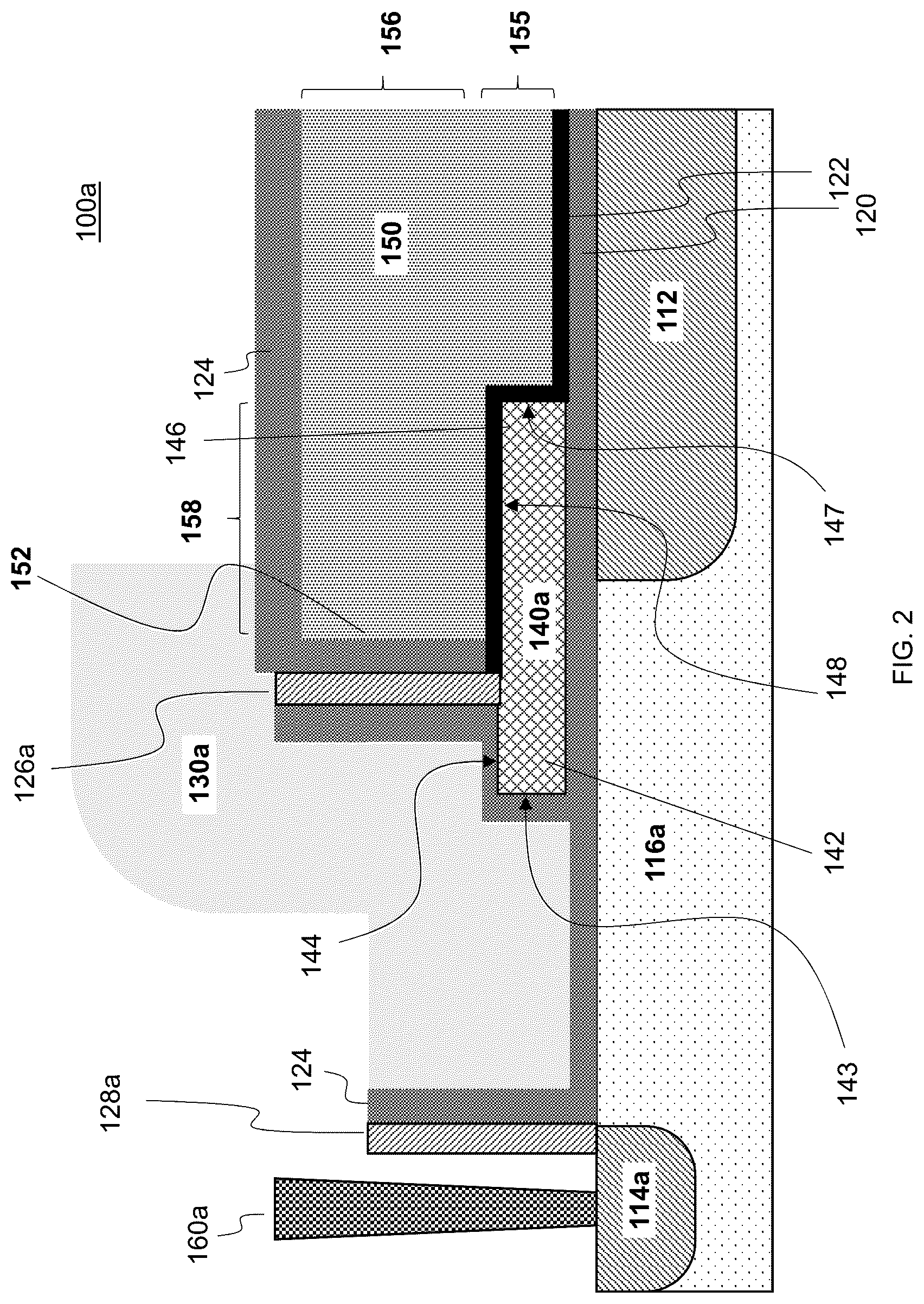 Patent US12324152 Figure 2 – Memory cells with three-dimensional gate coupling and methods of forming thereof