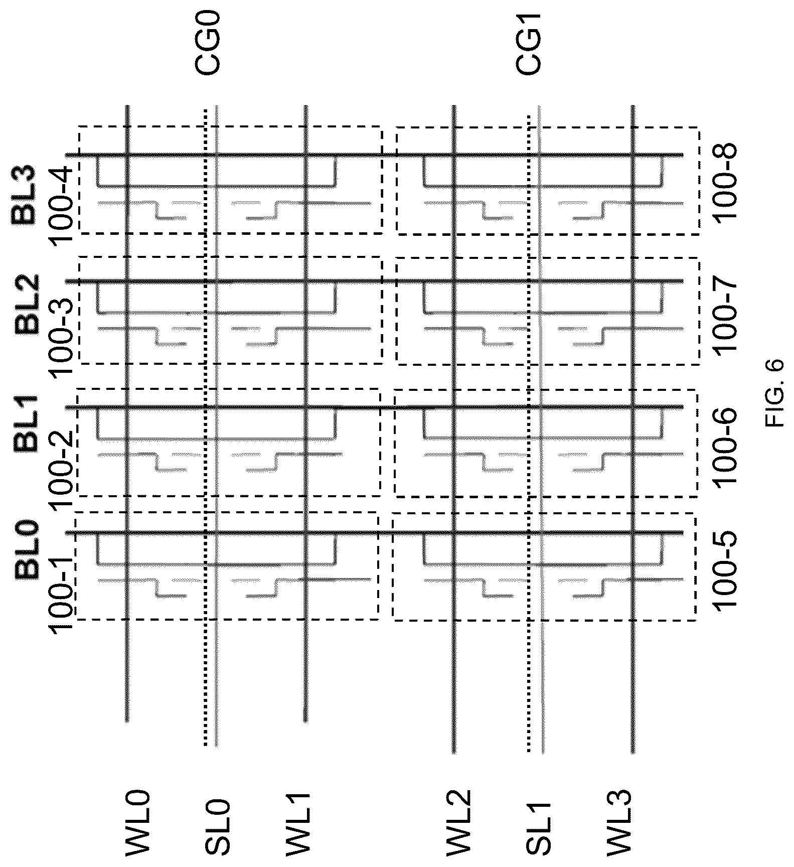 Patent US12324152 Figure 6 – Memory cells with three-dimensional gate coupling and methods of forming thereof