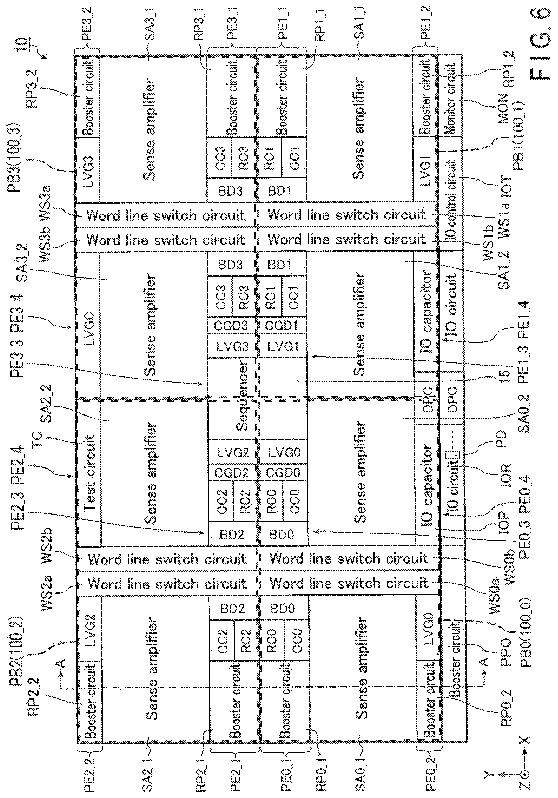 Patent US12324158 Figure 6 – Semiconductor memory device