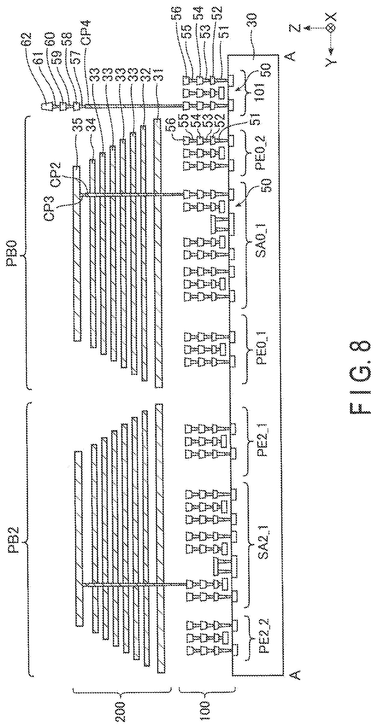 Patent US12324158 Figure 8 – Semiconductor memory device