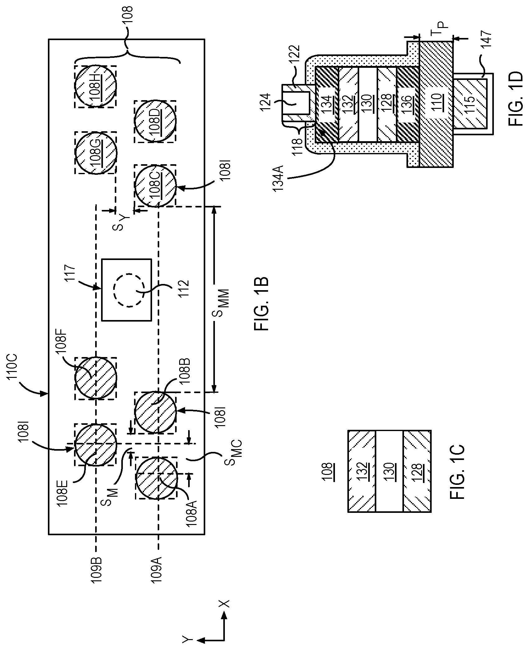 Patent US12324162 Figure 2 – Stacked capacitors with shared electrodes and methods of fabrication