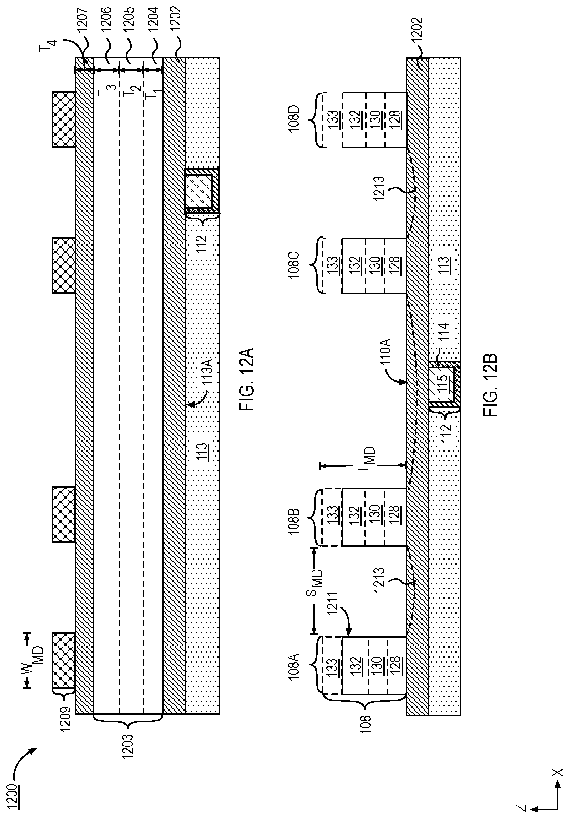 Patent US12324162 Figure 16 – Stacked capacitors with shared electrodes and methods of fabrication