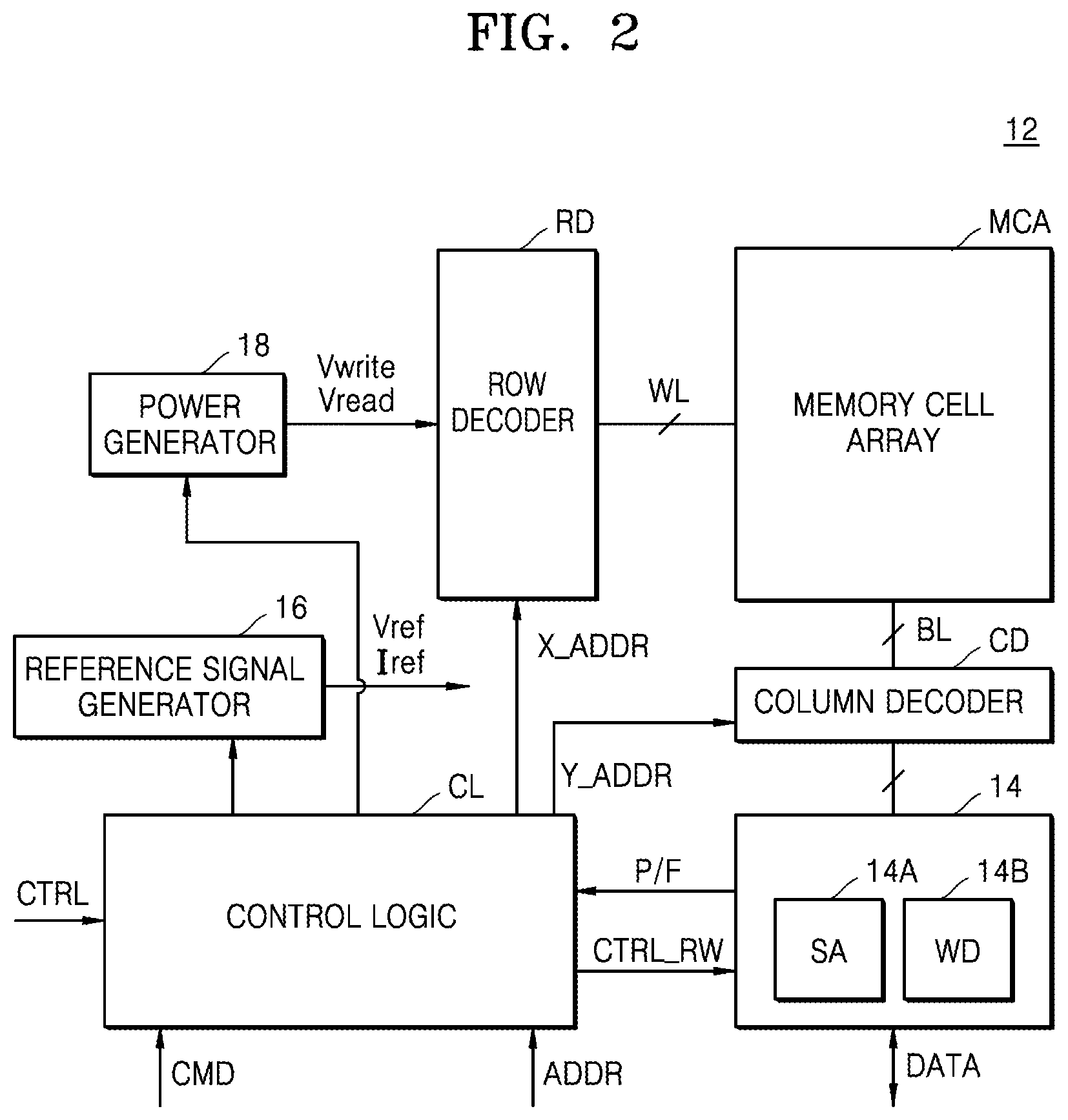 Patent US12324166 Figure 2 – Resistive memory device