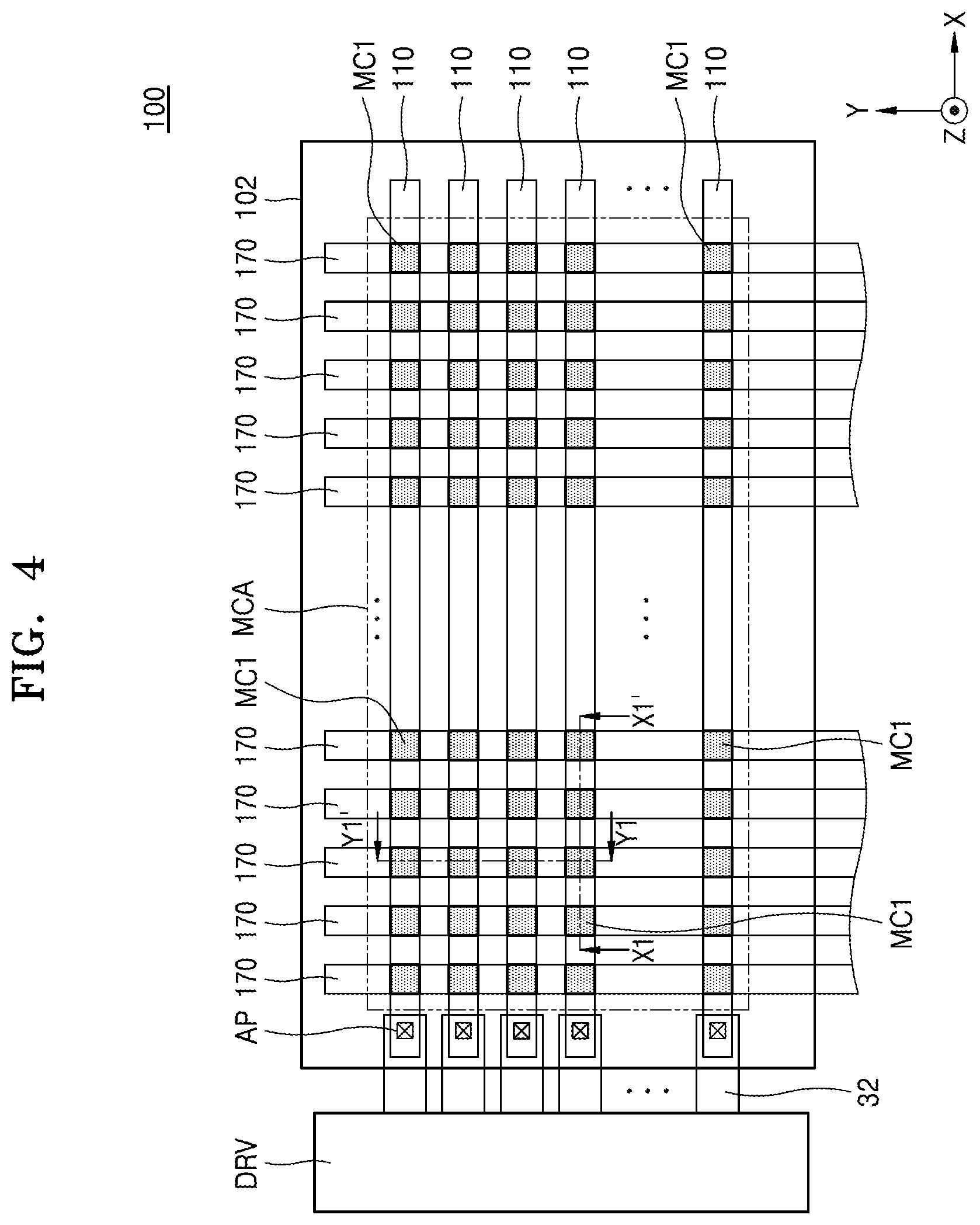 Patent US12324166 Figure 4 – Resistive memory device