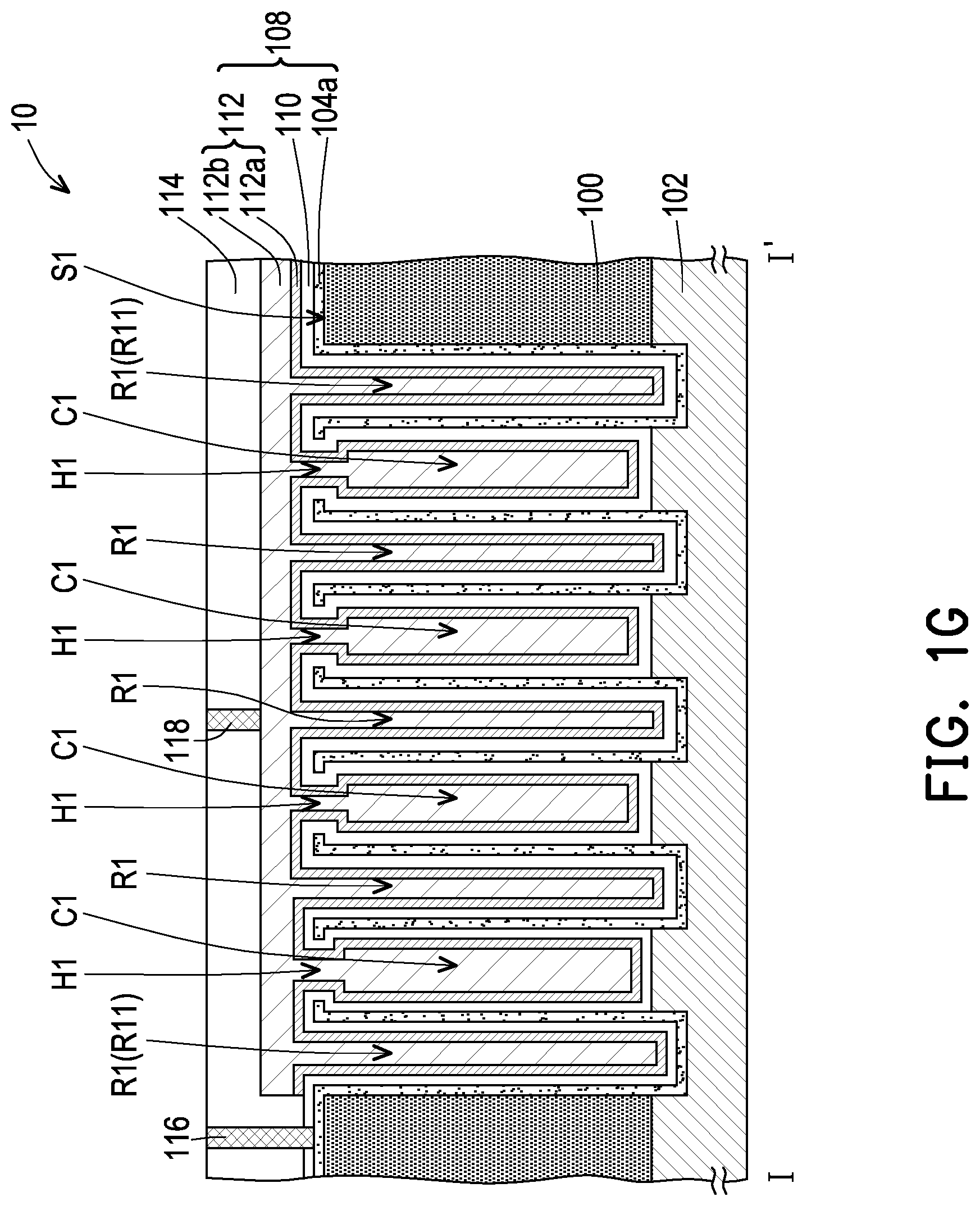 Patent US12324170 Figure 7 – Capacitor structure and manufacturing method thereof