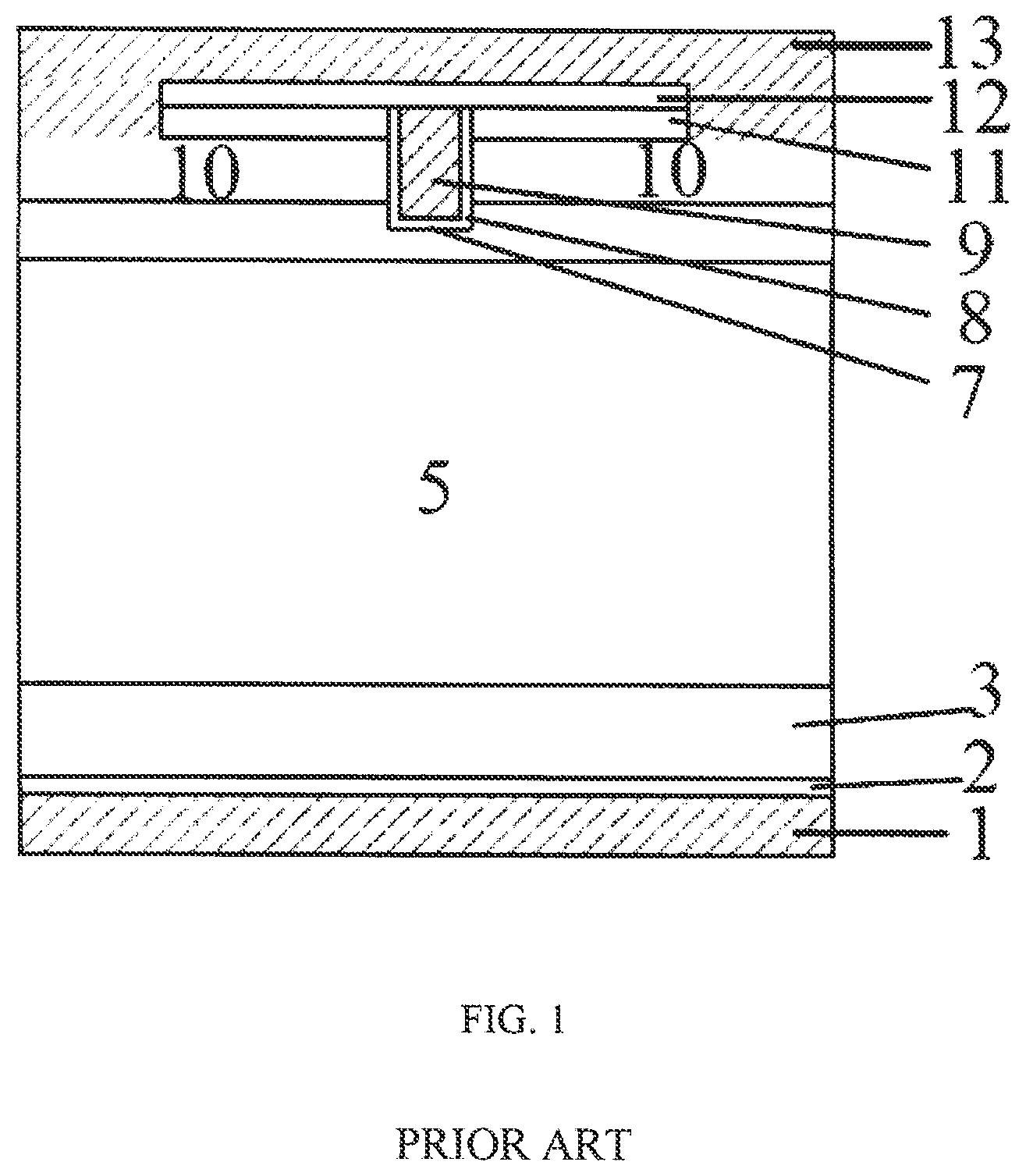 Patent US12324173 — Ultra-thin super junction IGBT device and manufacturing method thereof — Figure 1