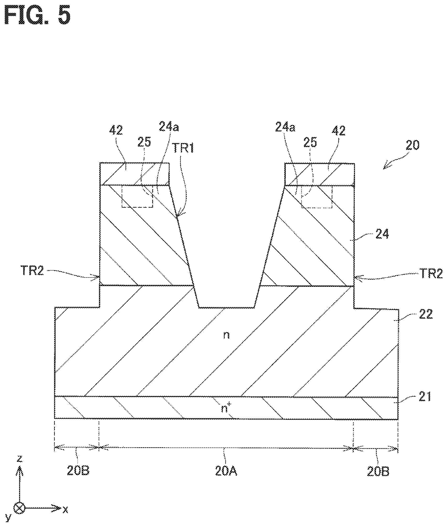 Patent US12324177 Figure 5 – Semiconductor device and method for manufacturing the same