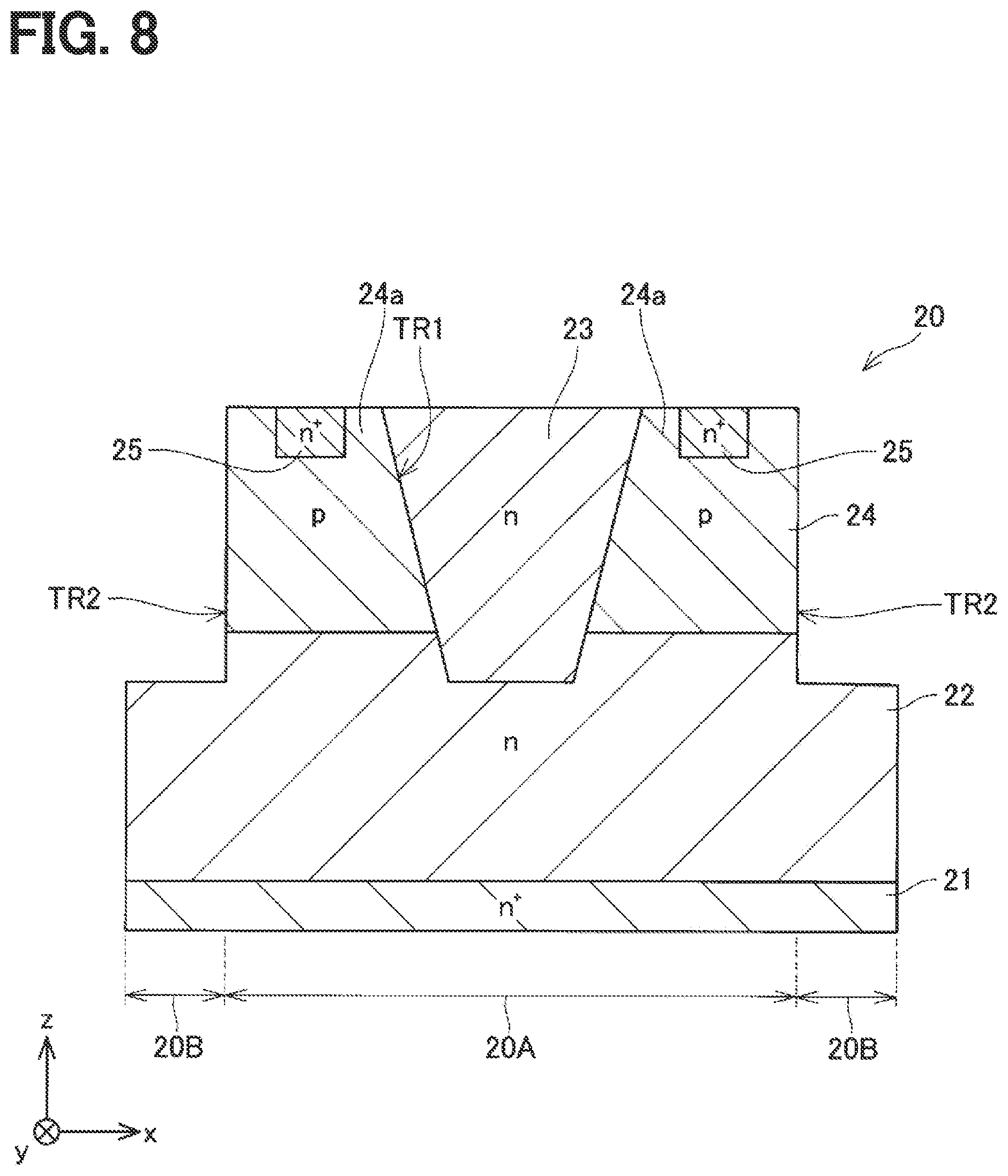 Patent US12324177 Figure 8 – Semiconductor device and method for manufacturing the same