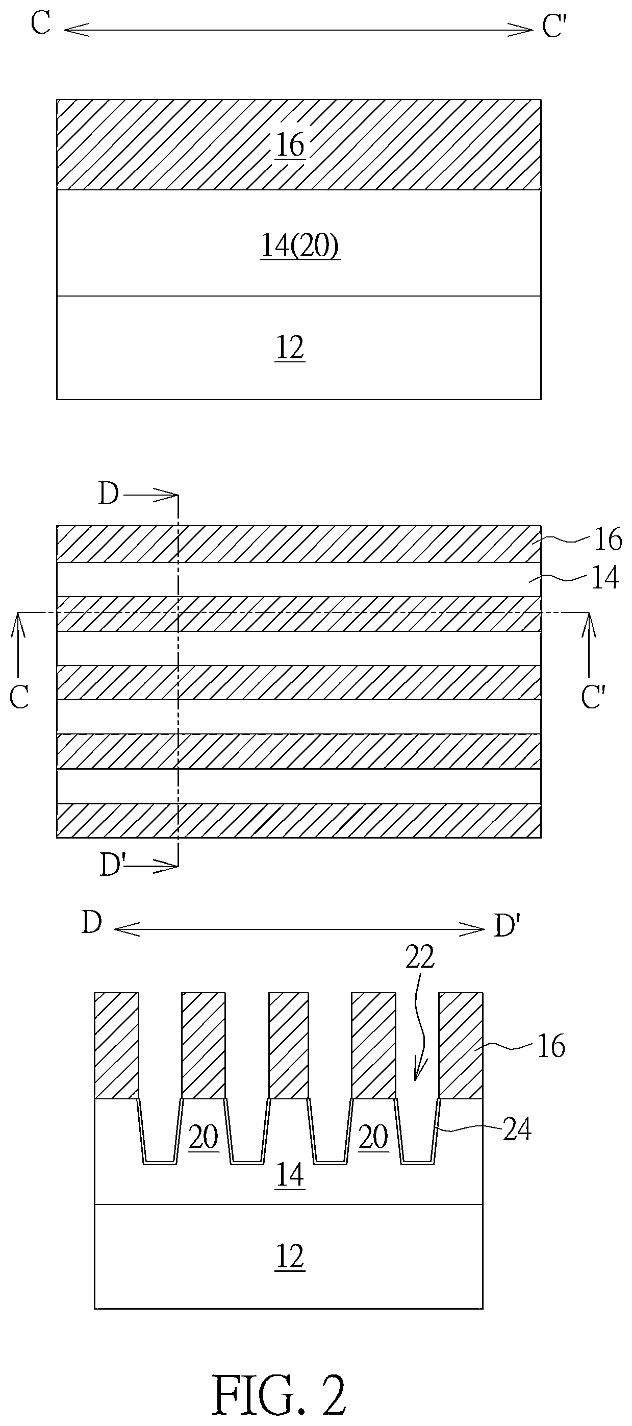 Patent US12324181 Figure 2 – High electron mobility transistor and method for fabricating the same