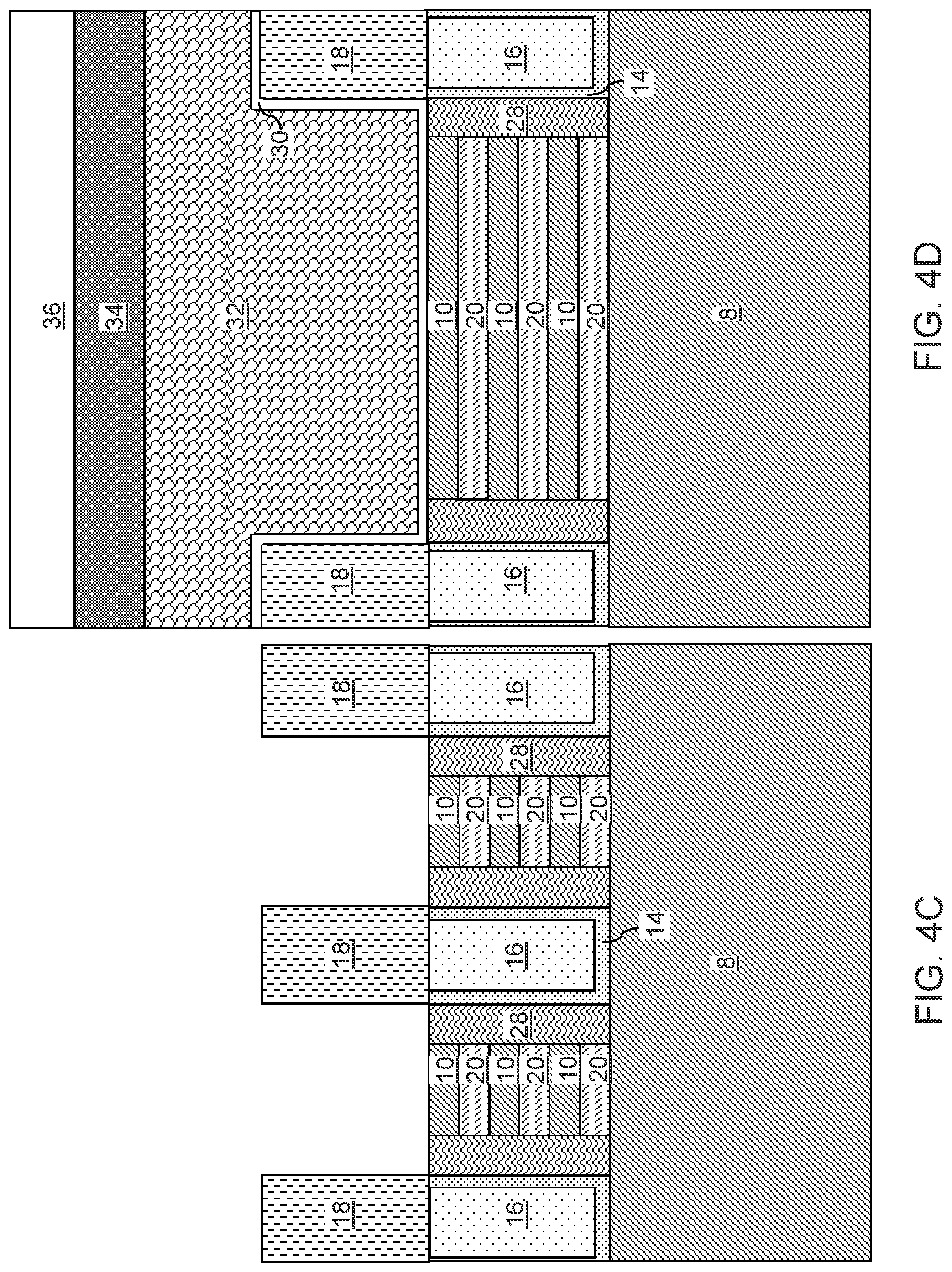 Patent US12324182 Figure 12 – Connector via structures for nanostructures and methods of forming the same