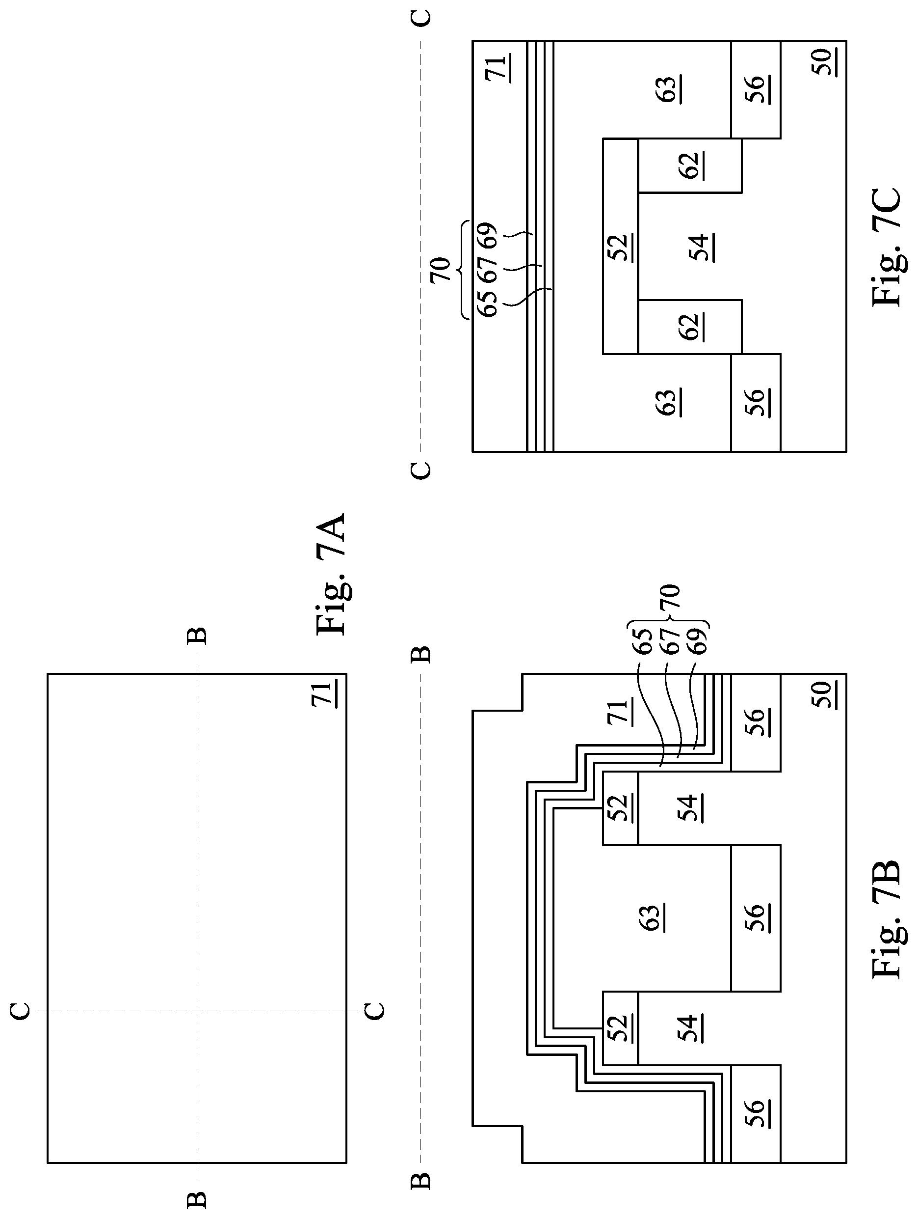 Patent US12324183 Figure 7 – Self-aligned unsymmetrical gate (SAUG) FinFET and methods of forming the same