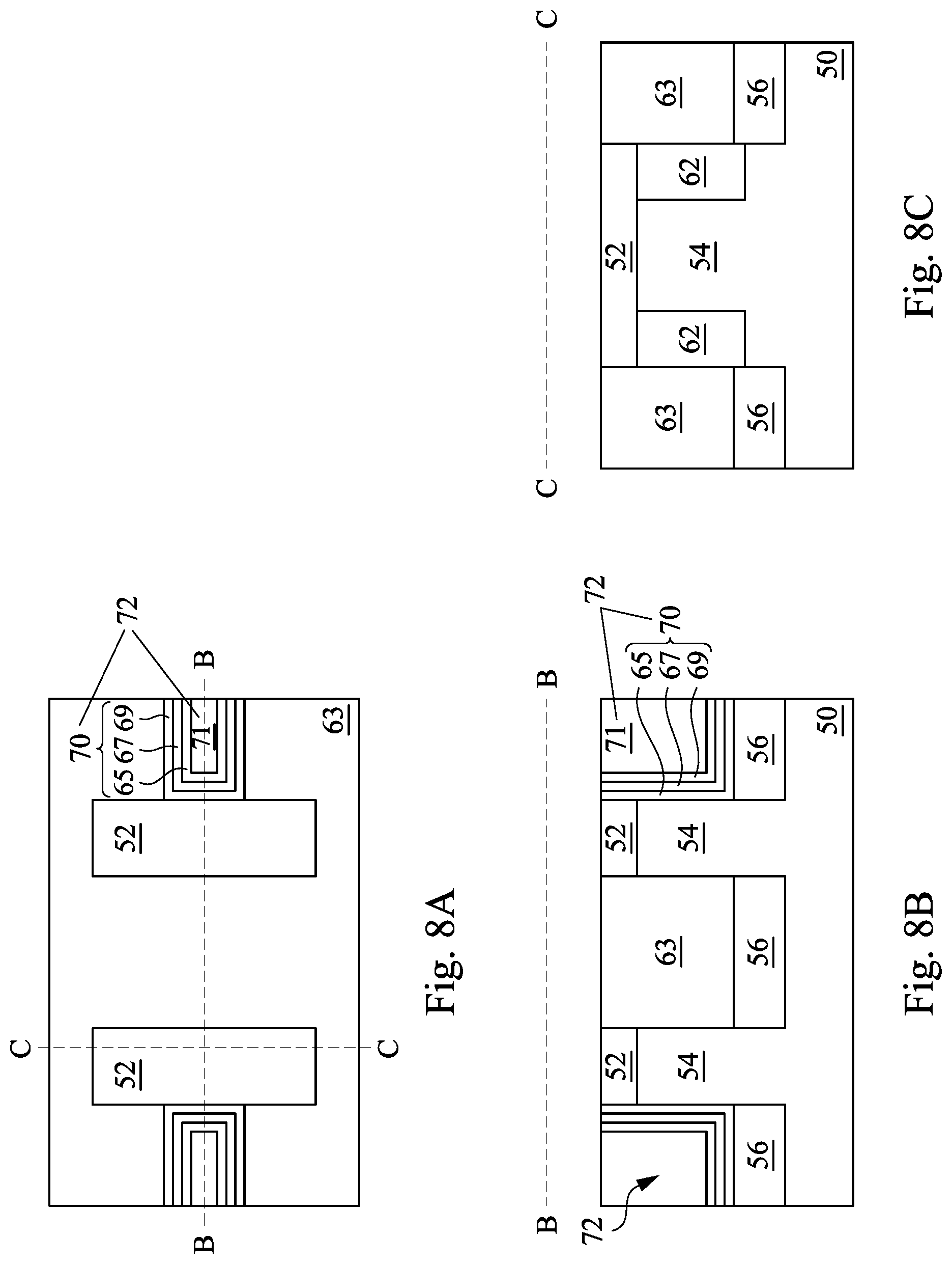 Patent US12324183 Figure 8 – Self-aligned unsymmetrical gate (SAUG) FinFET and methods of forming the same