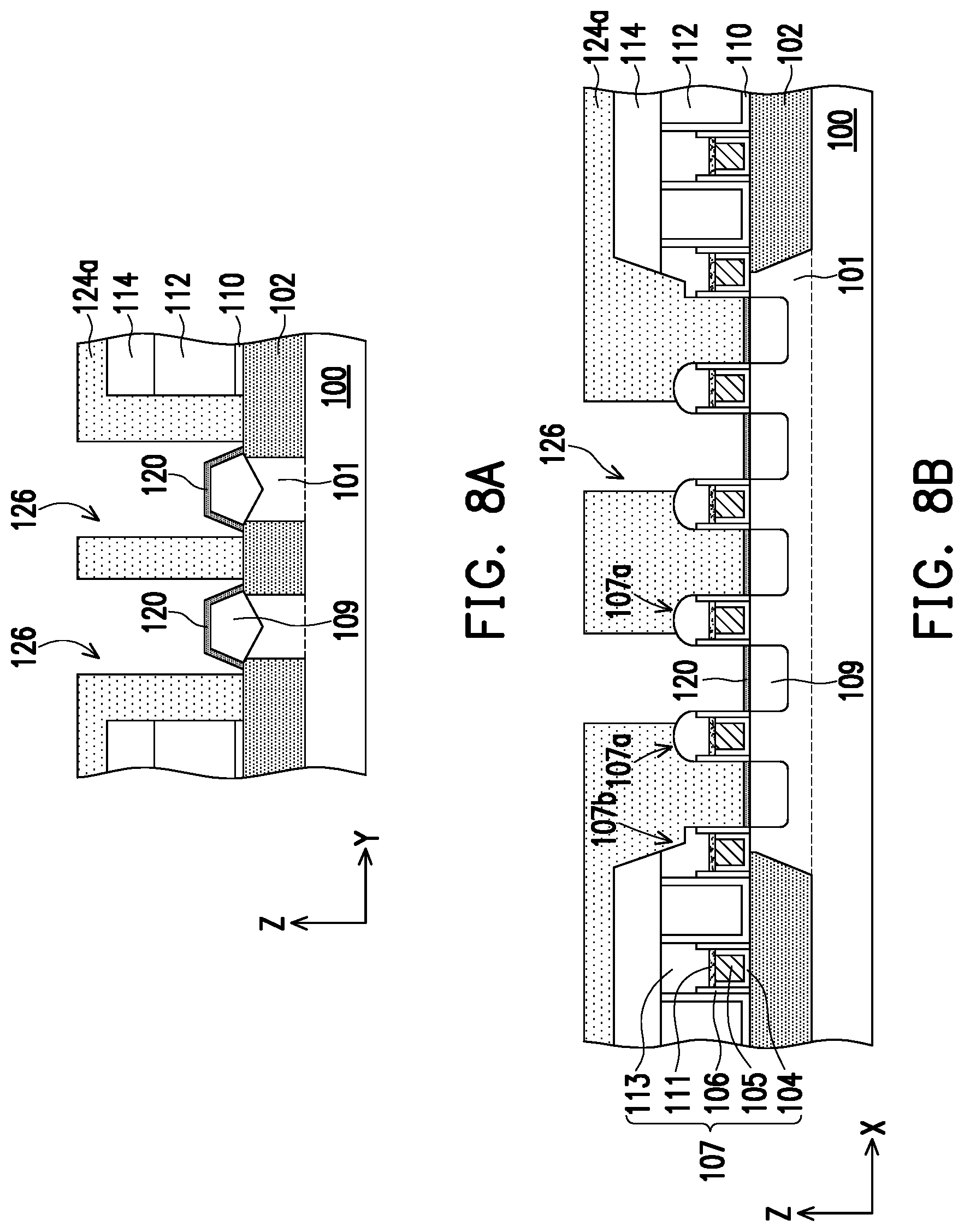 Patent US12324185 Figure 8 – Semiconductor device, FinFET device and methods of forming the same
